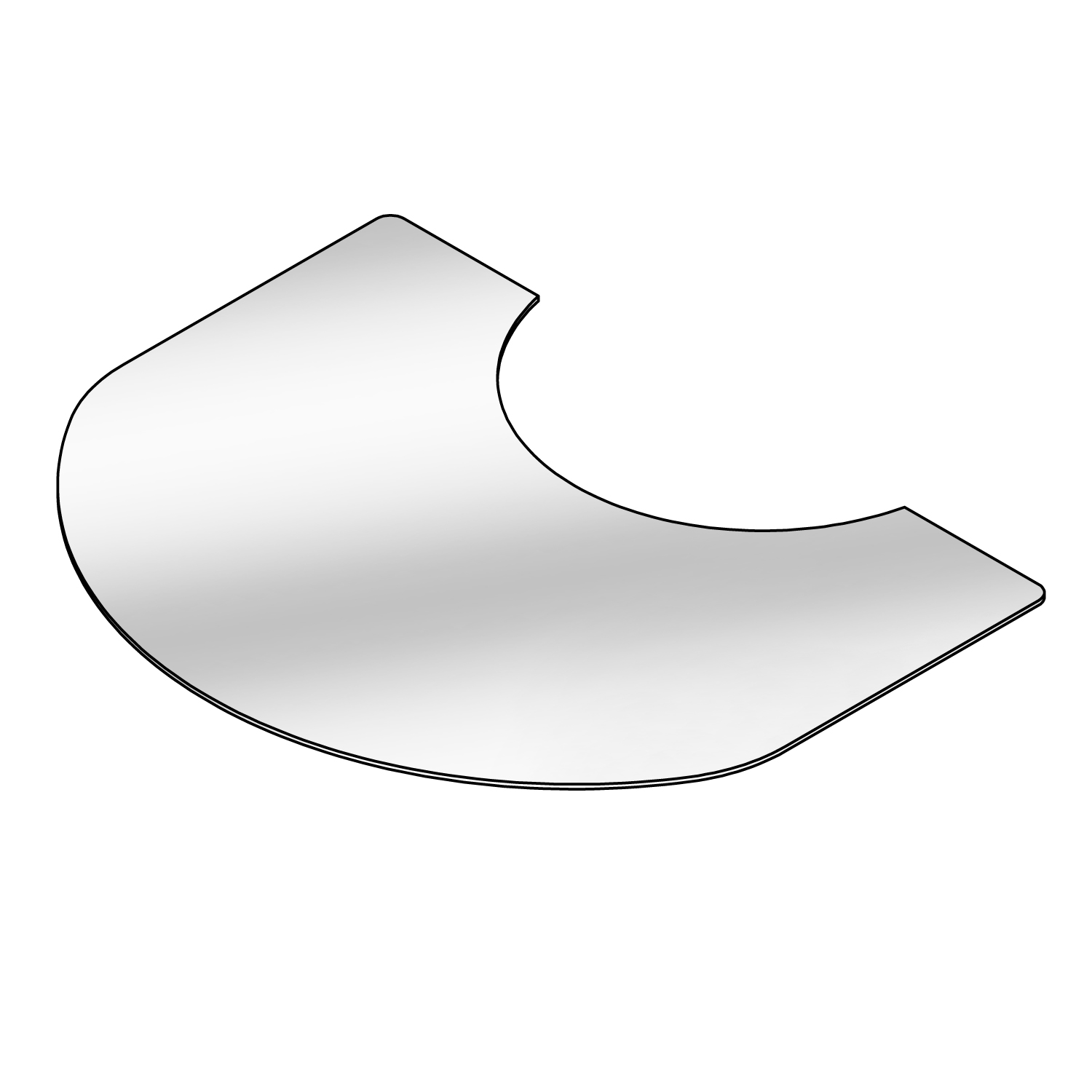 Lotus Plaque de sol en verre sur mesure pour la série M & Maestro Lotus Plaque de sol en verre sur mesure pour la série M & Maestro