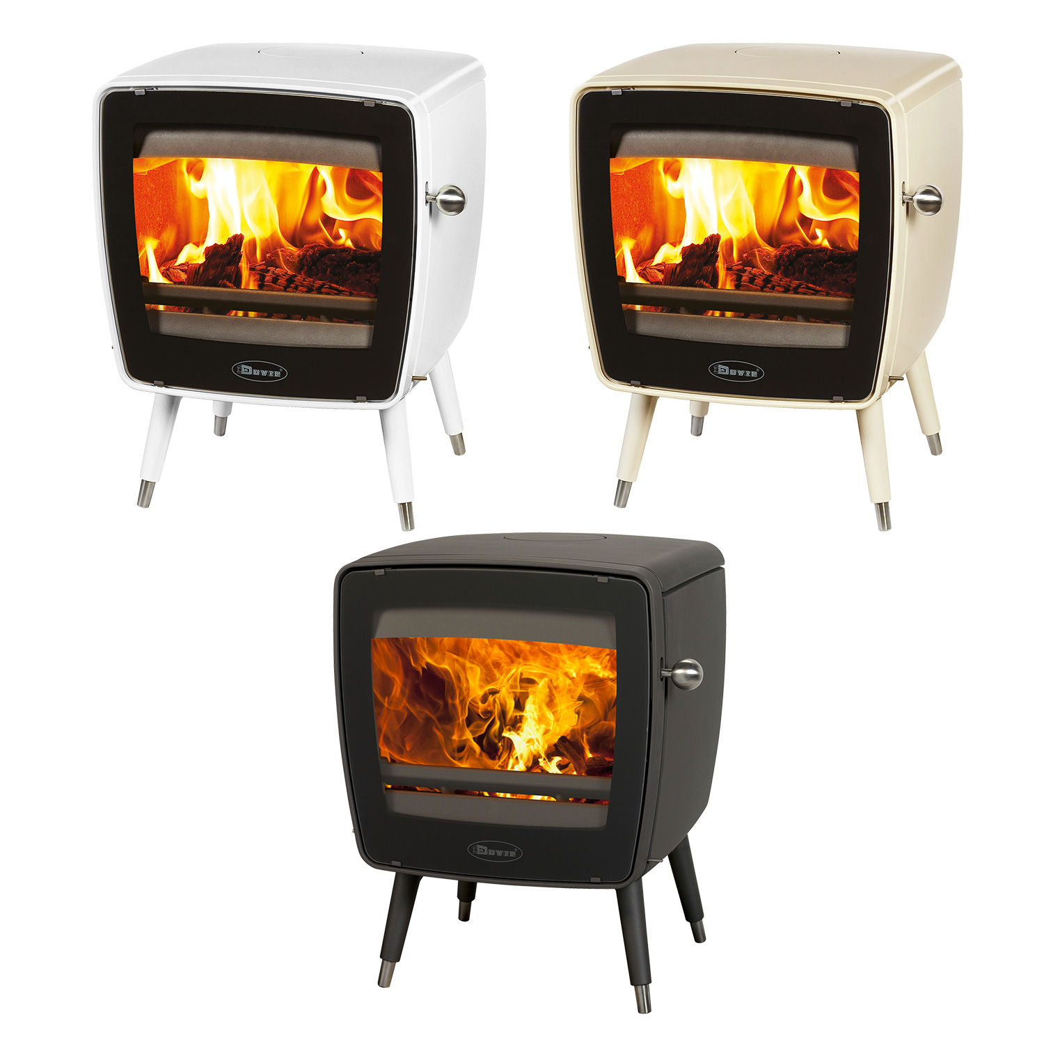 Dovre Vintage 35 poêle à bois en fonte noir, type de construction 1