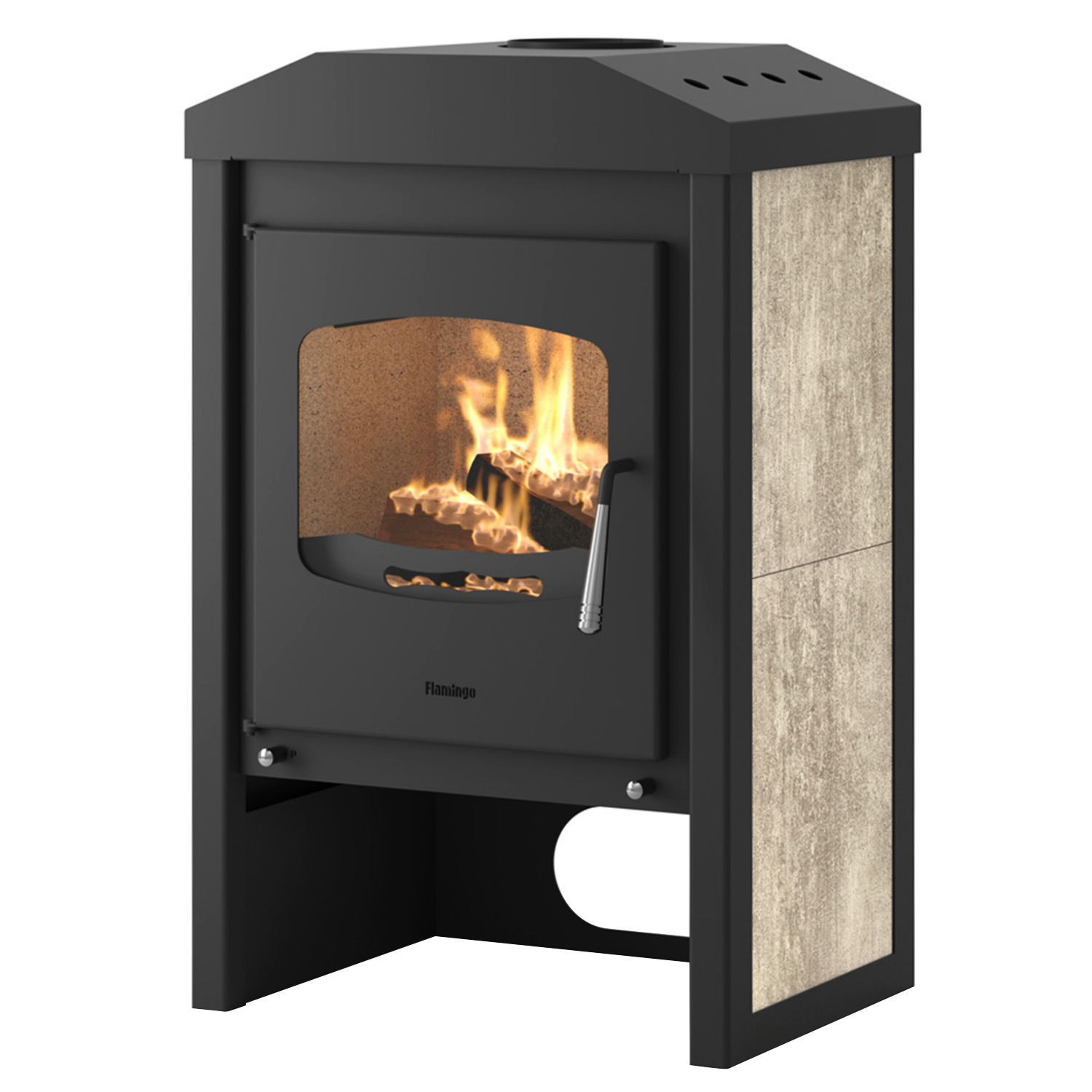 HS Flamingo VEGA Poêle à bois White Oak