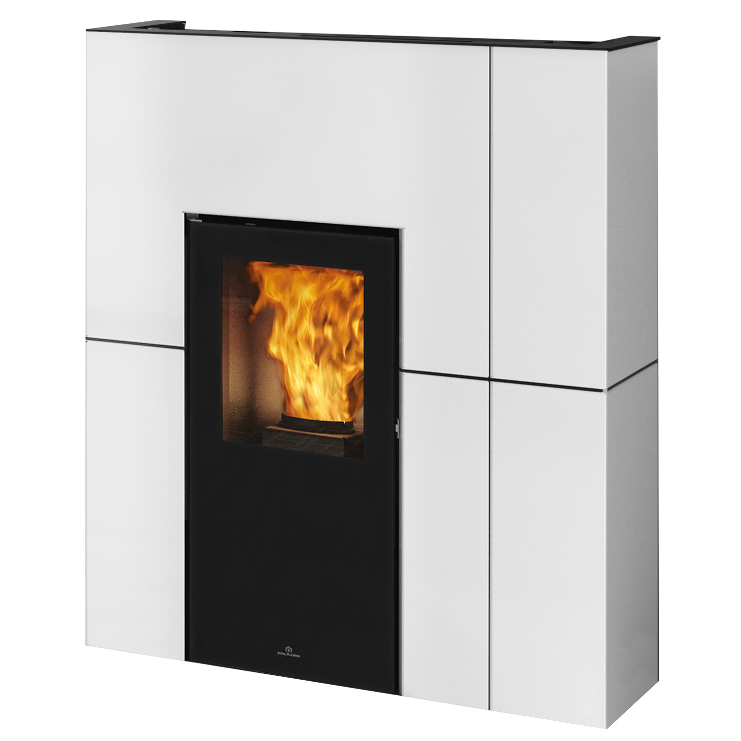 Edilkamin Blade H 15 Evo poêle à granulés bouilleur acier blanc mat