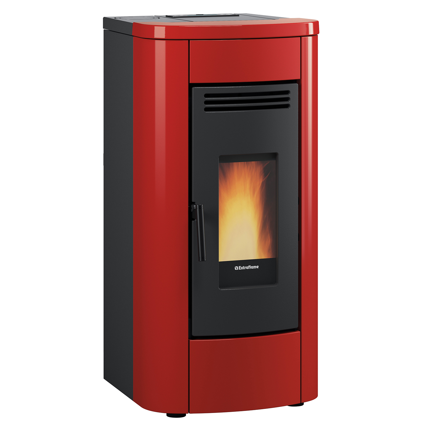 Extraflame Klaudia poêle à granulés acier bordeaux