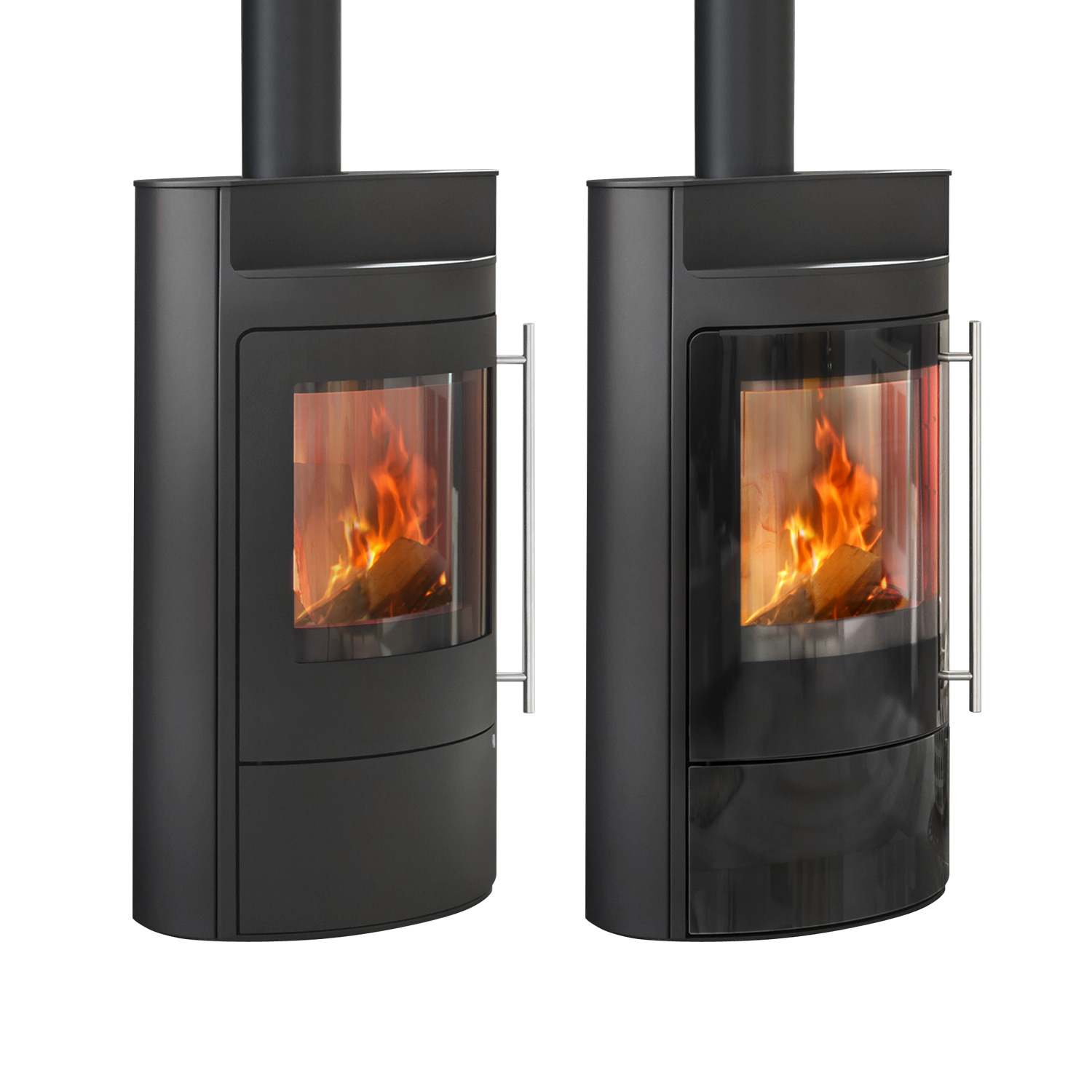 Olsberg Tecapa II PowerSystem Compact Poêle à bois Porte en acier