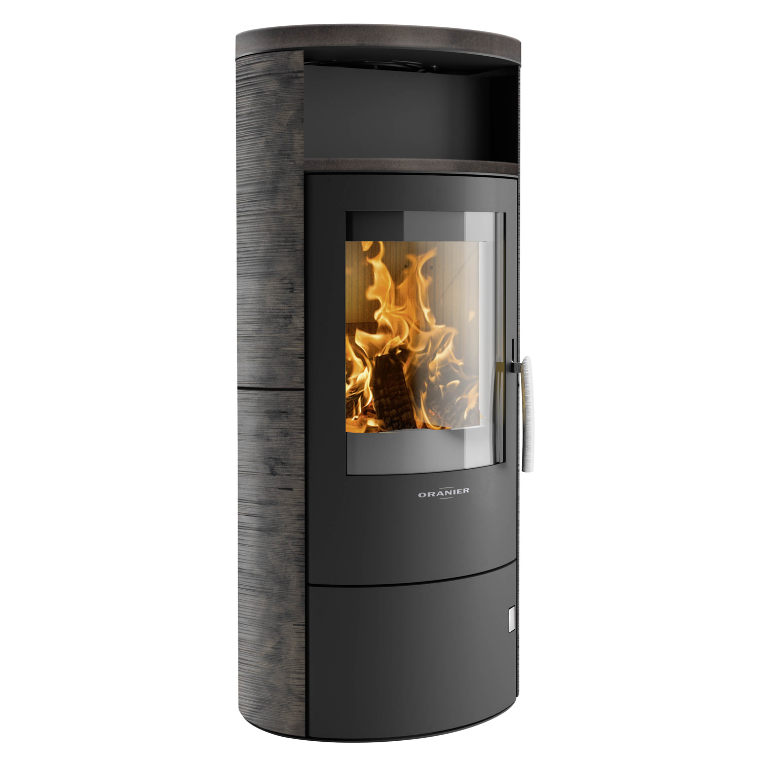 Oranier Polar 7 2.0 Poêle à bois Acier Noir / Céramique Namib