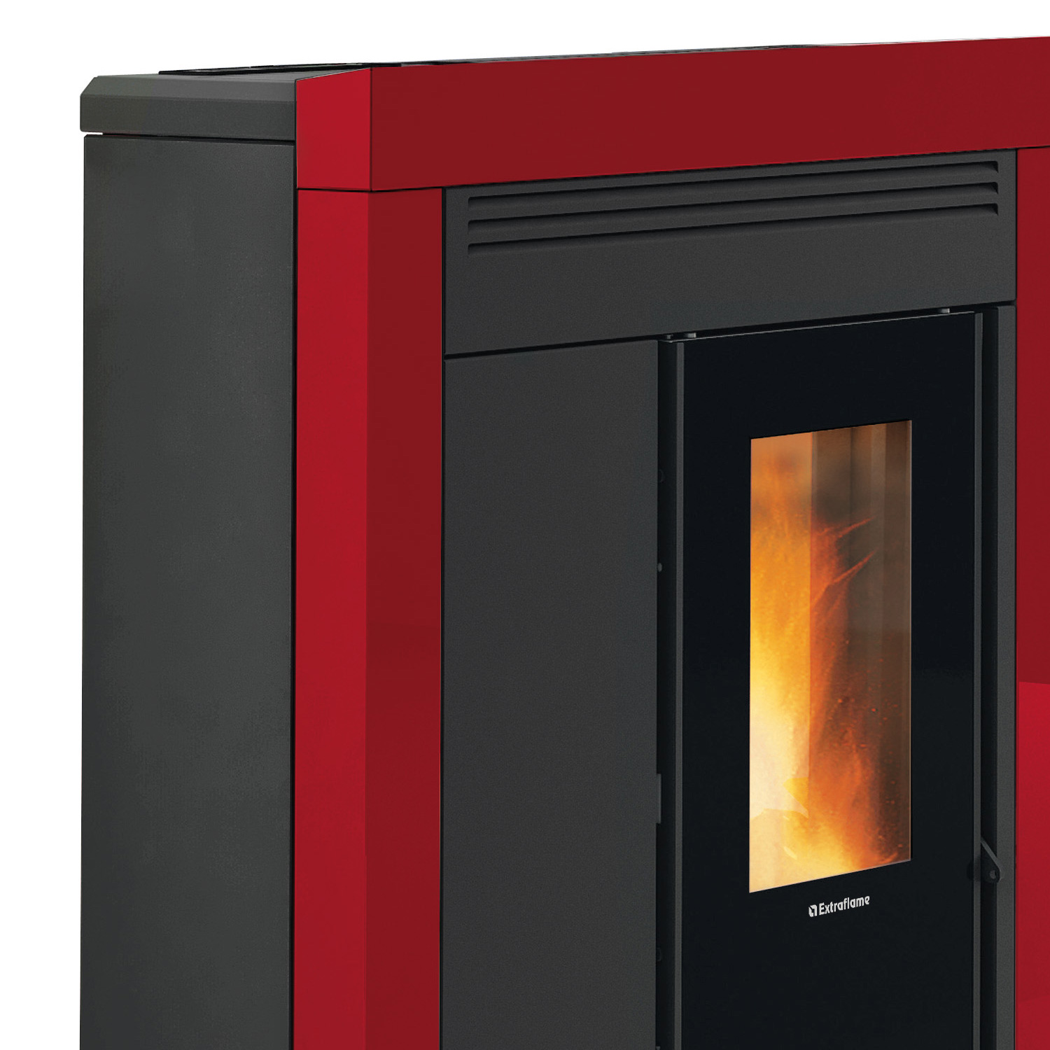 Extraflame Souvenir Steel EVO Poêle à granulés Acier Bordeaux
