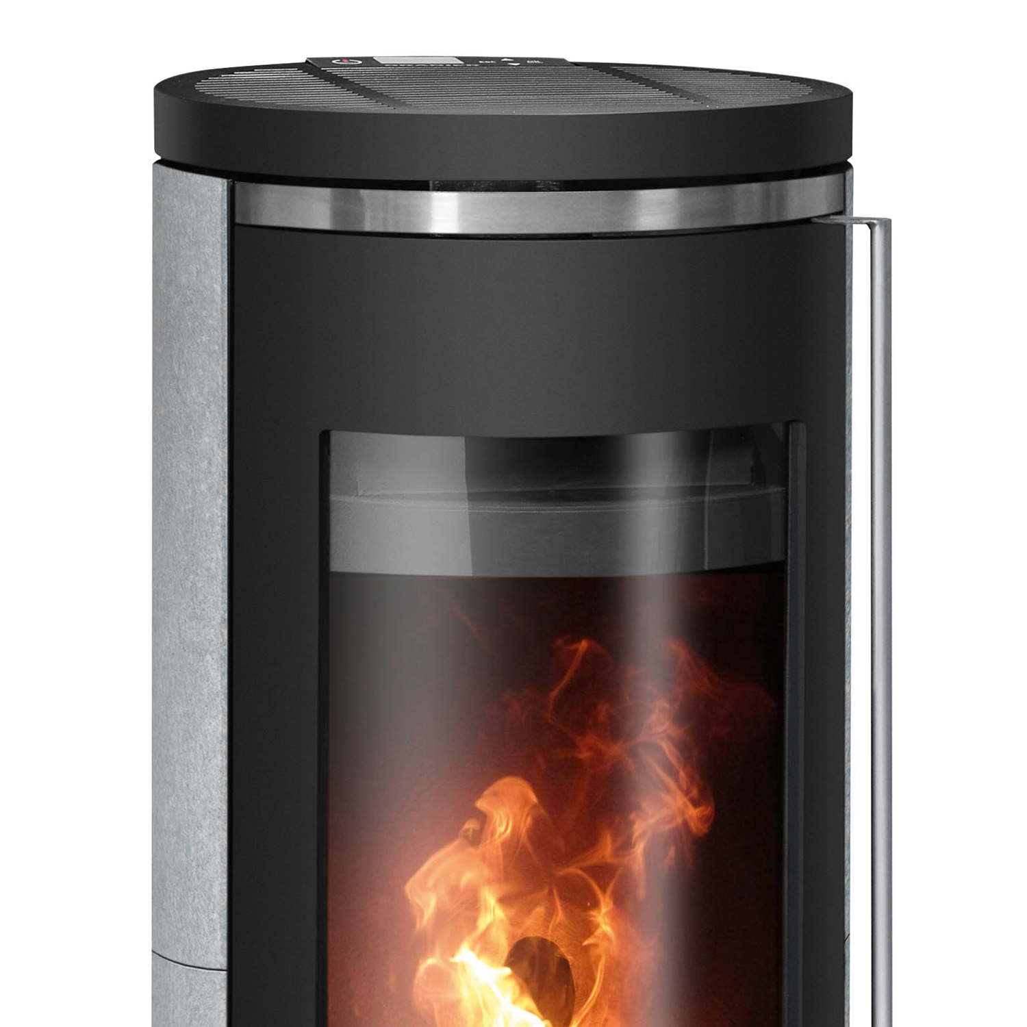 Oranier Carus 2.0 Poêle à pellets Acier Noir / Pierre ollaire