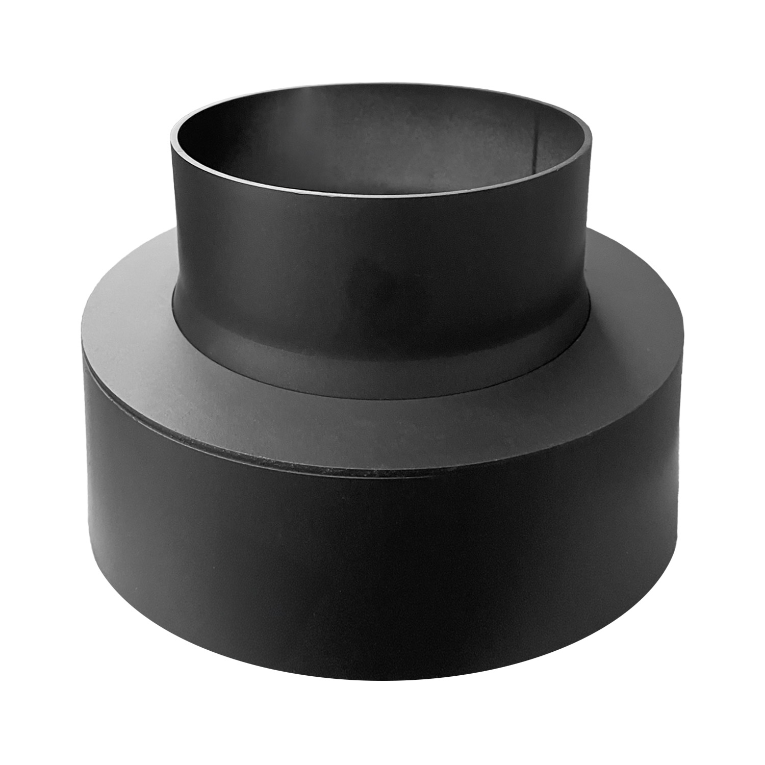 Raik Basic Réduction 180mm – 130mm noir pour tuyau de fumée / conduit de fumée