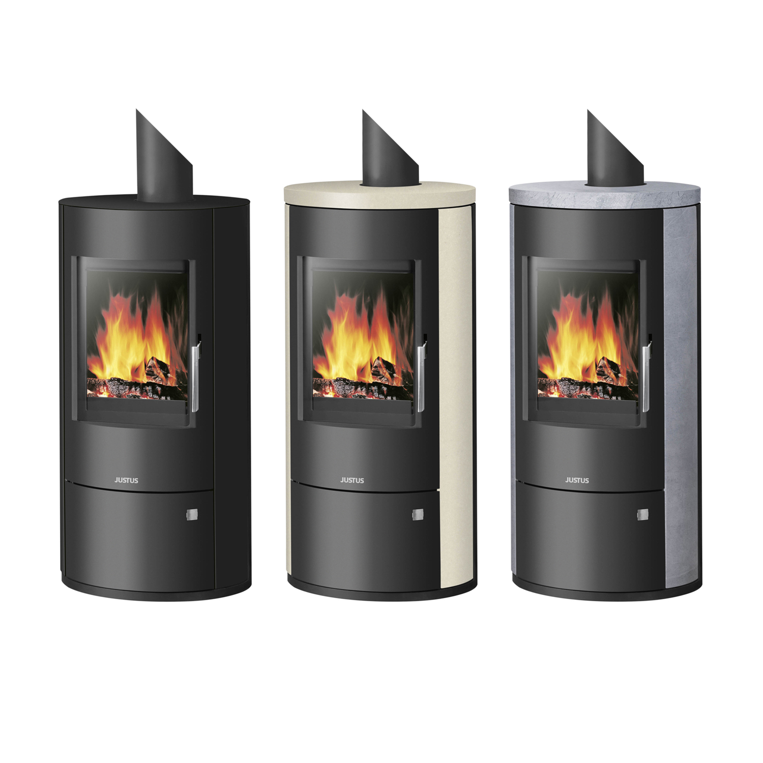 Justus Austin 5 II Poêle à bois Acier Noir