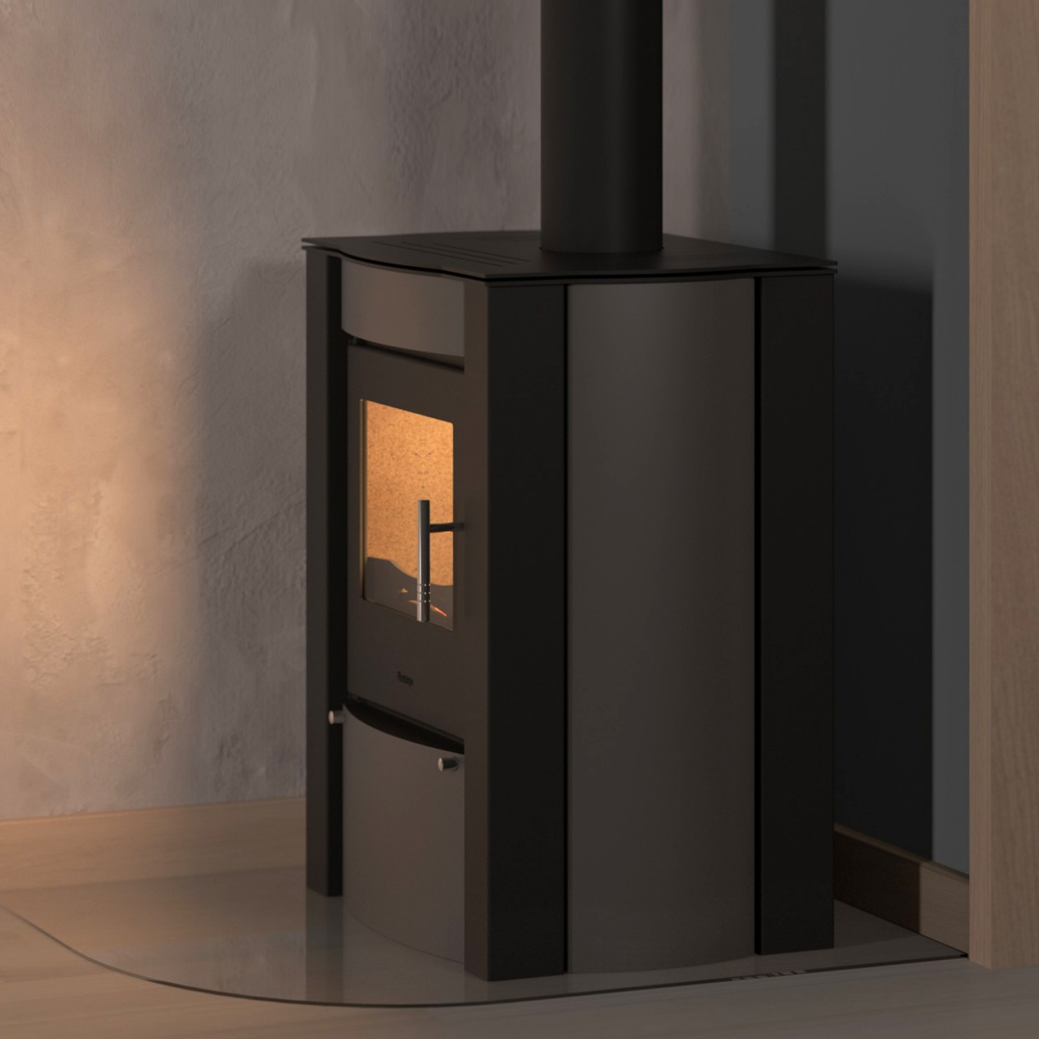 Poêle à bois HS Flamingo AMOS Gris Poêle à bois HS Flamingo AMOS Gris