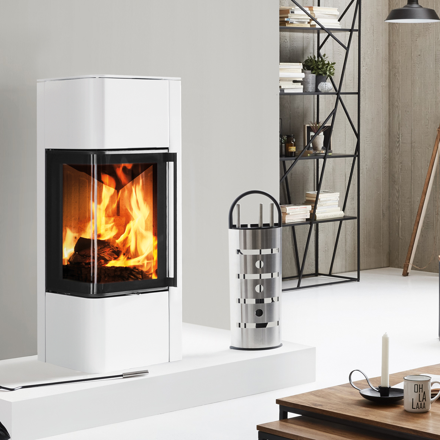 Spartherm Cubo S Poêle à bois Blanc