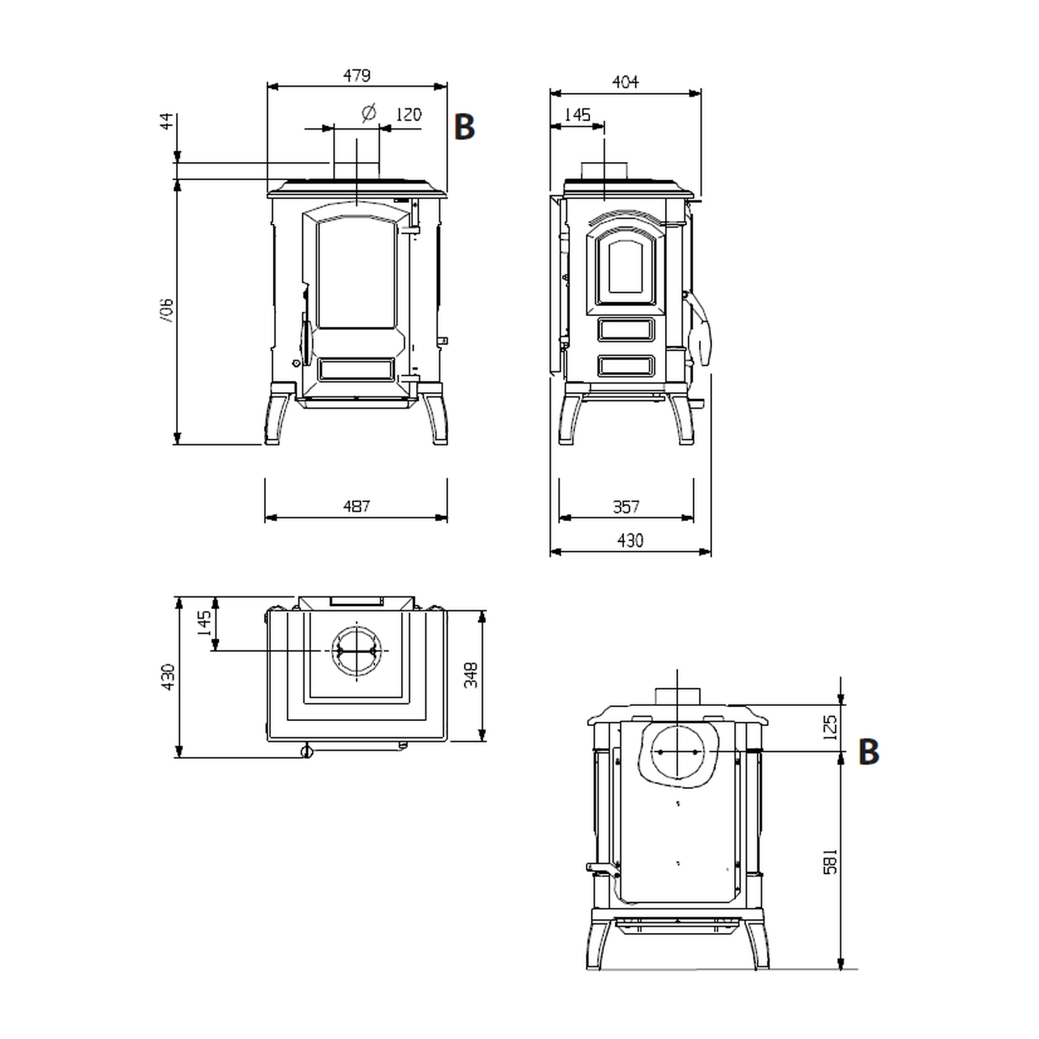 La Nordica Giulietta 16 poêle à bois