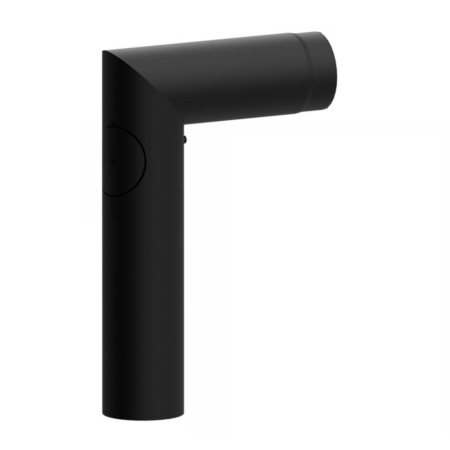 Raik coude LS diamètre 150/90° 2,00mm 2-pièces 700/450 avec porte intégrée noir