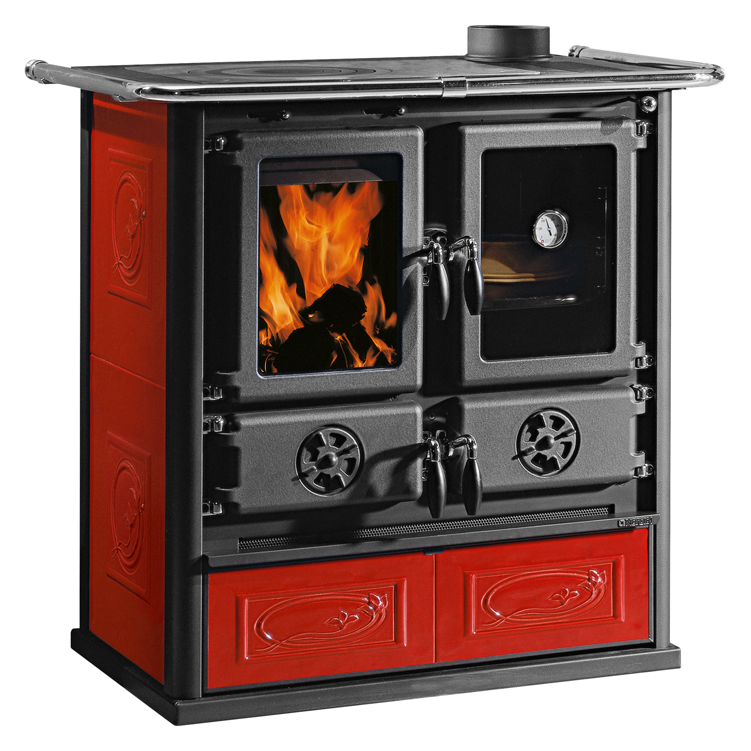 La cuisinière La Nordica Rosetta 5.0 Ceramica Liberty Bordeaux