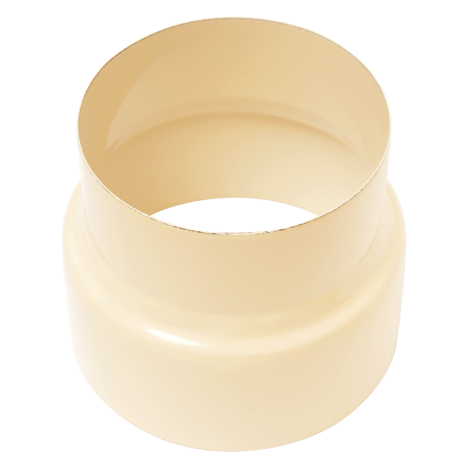 Réduction de tuyau de poêle / conduit de fumée émaillé Raik 150mm - 120mm Ivoire