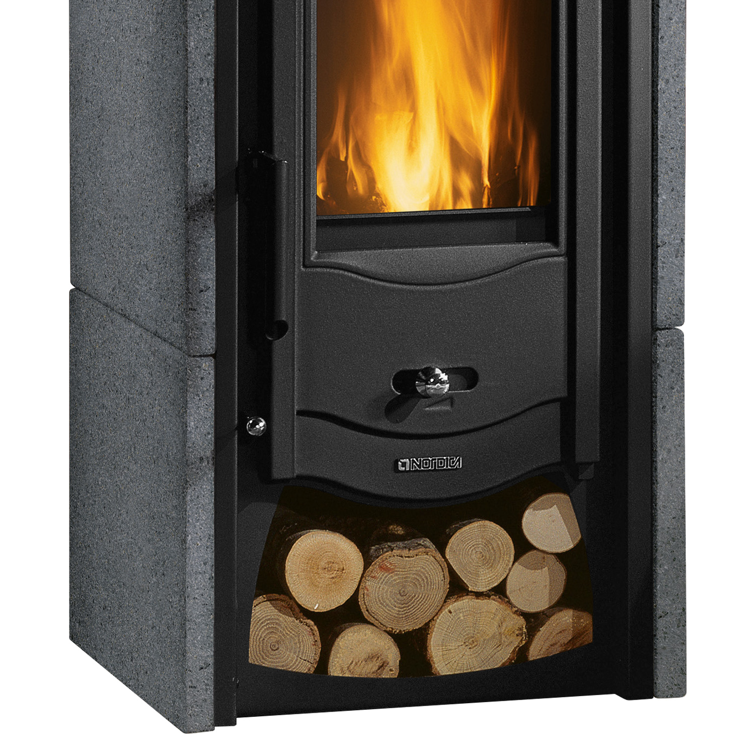La Nordica Asia BII Poêle à bois Acier Noir / Vulcan