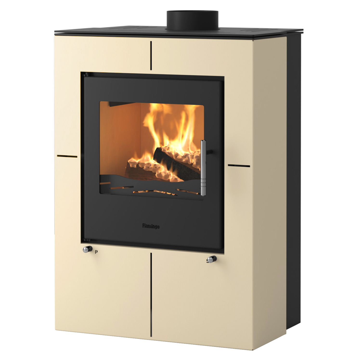 Poêle à bois HS Flamingo EVENES Crème