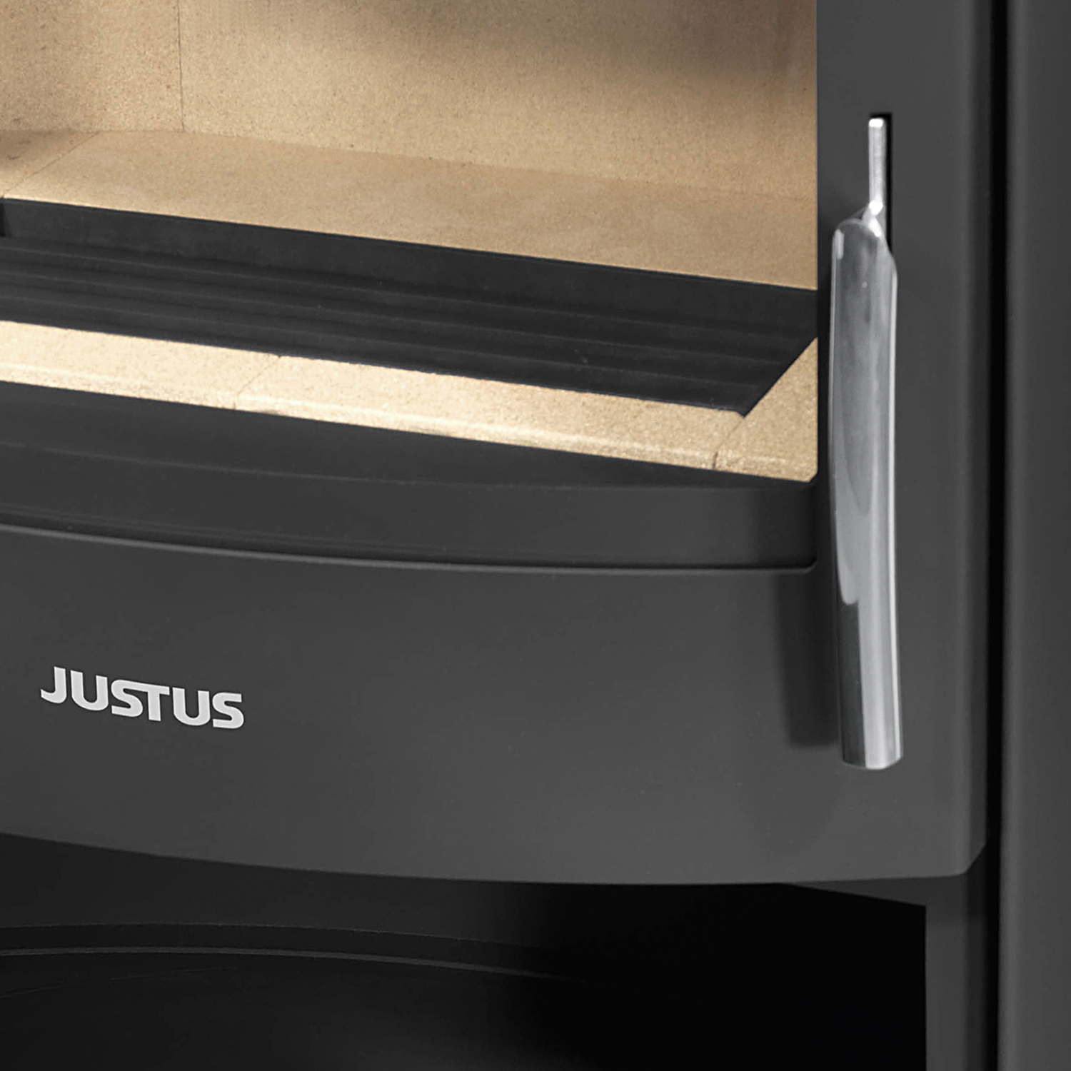 Justus Agero W+ Poêle à bois Acier Noir