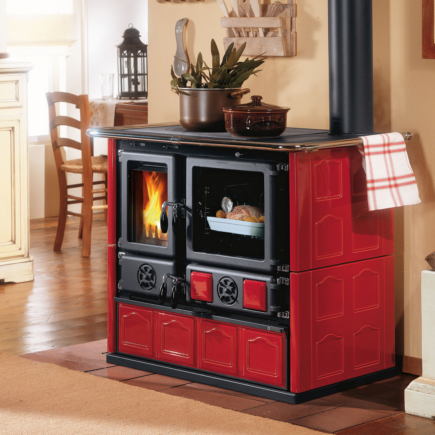 La Nordica Rosa 5.0 Cuisinière Majolique Bordeaux