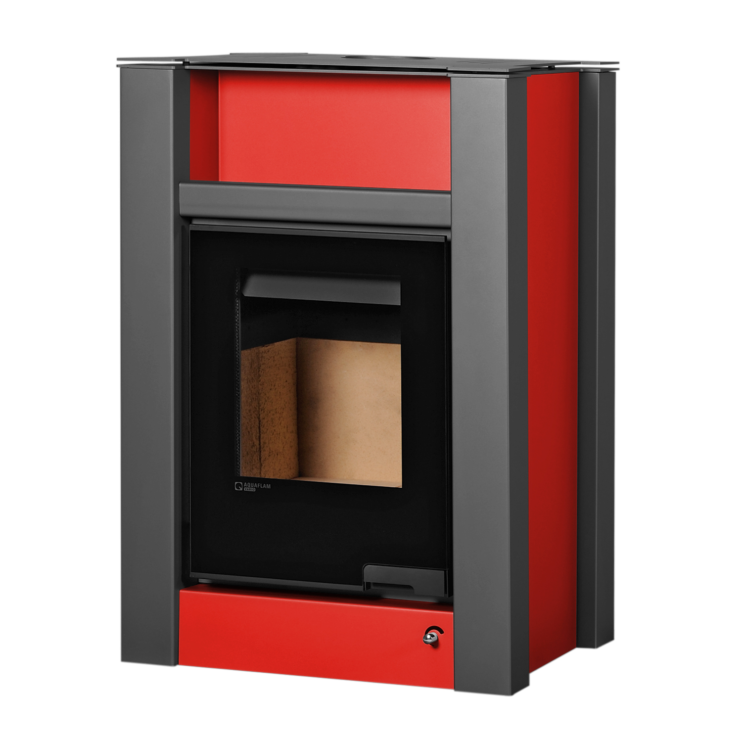 Poêle à bois Aquaflam Vario Lend Rouge