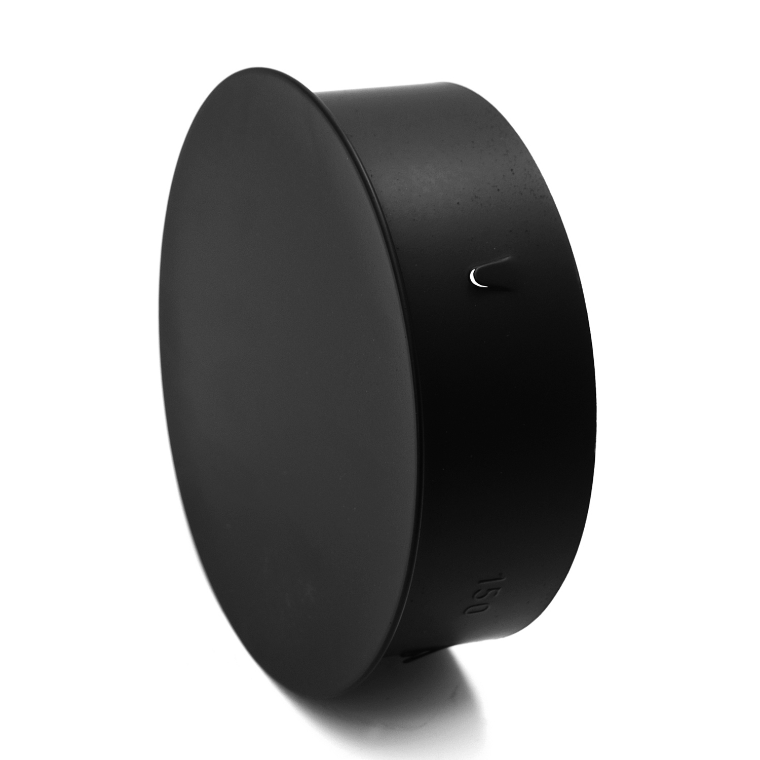 Raik Basic capuchon aveugle 150mm noir pour tuyau de fumée / conduit de fumée