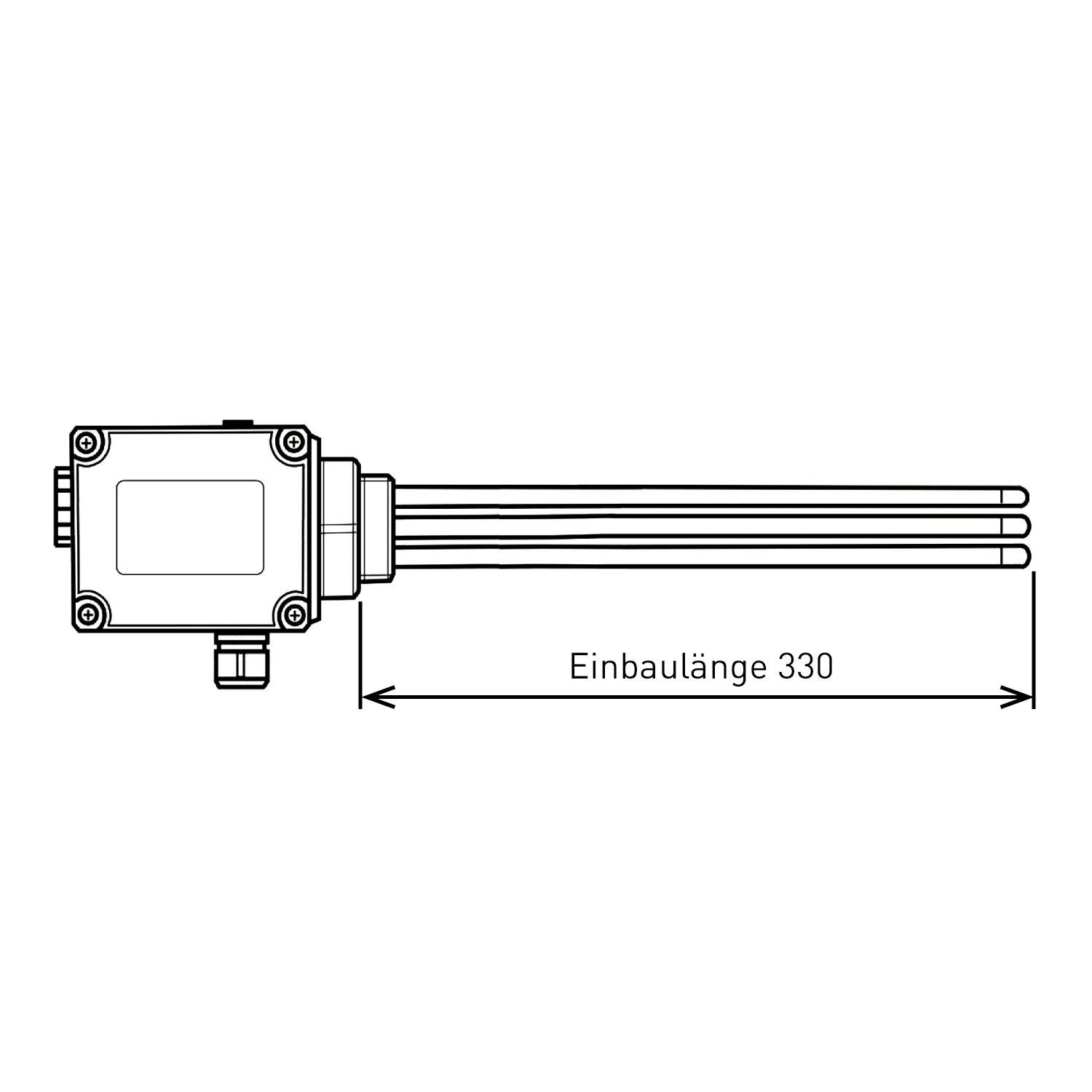 Résistance électrique à visser / Cartouche chauffante ESH 2.00 - 2 kW - 330 mm