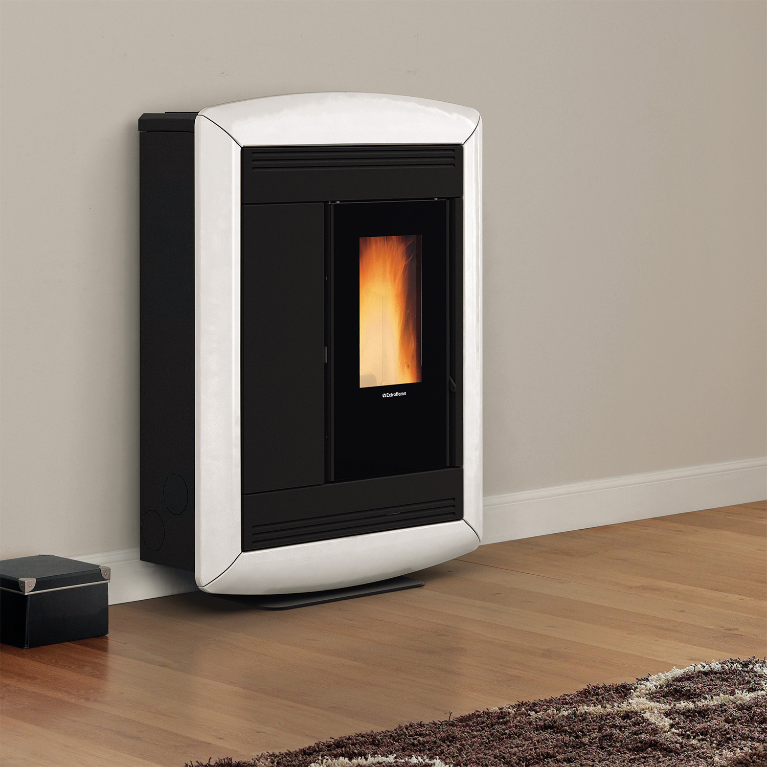 Extraflame Souvenir Lux EVO Poêle à granulés Majolique Blanc