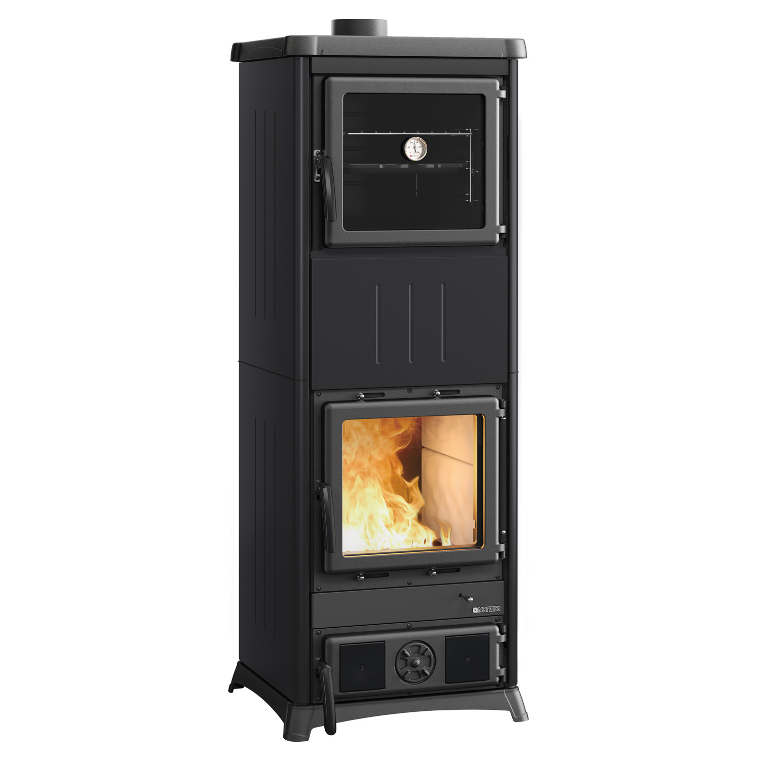La Nordica Prestige Line Nova Forno Poêle à bois Acier Noir-Anthracite