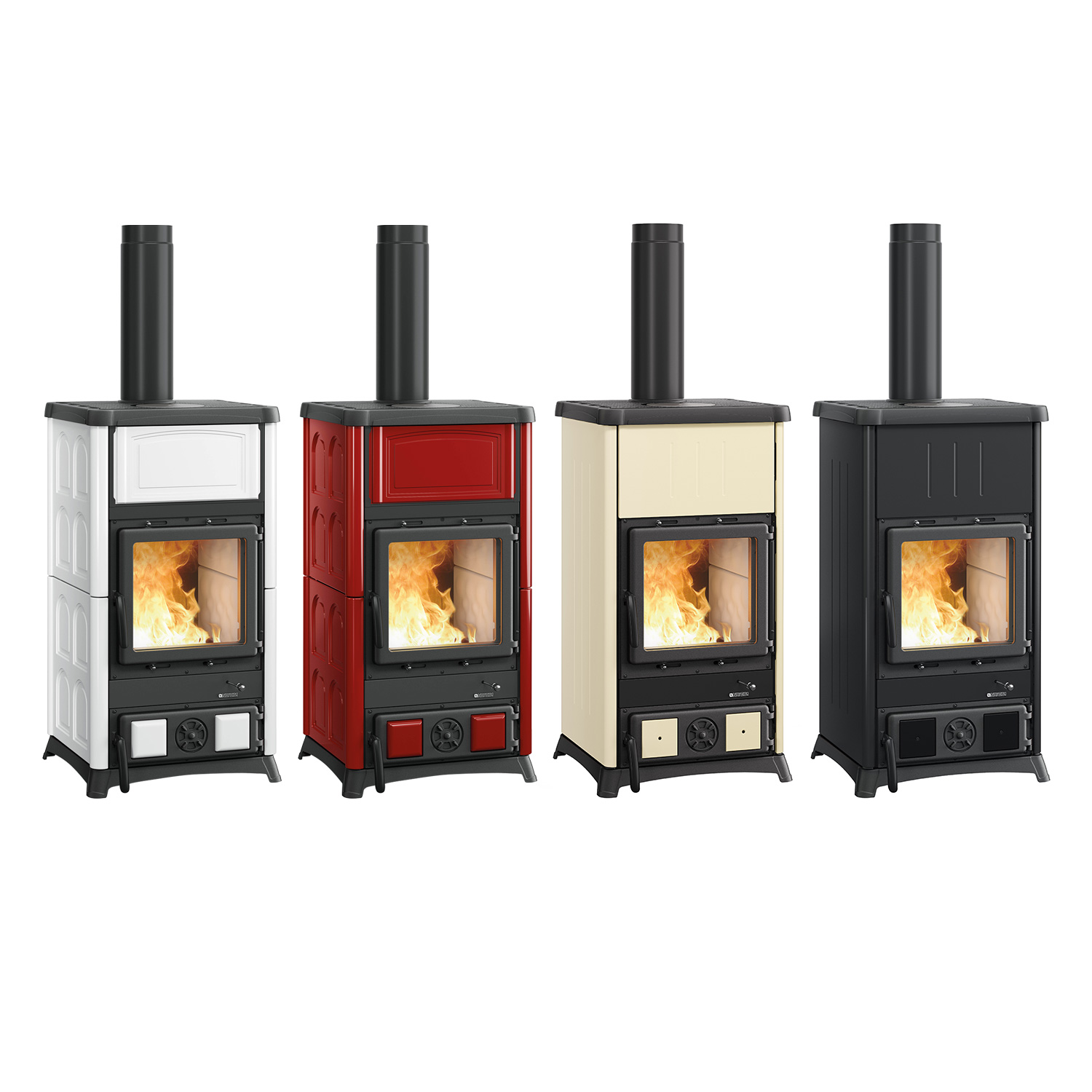 La Nordica Concita 2.0 Poêle à bois Acier Noir-Anthracite