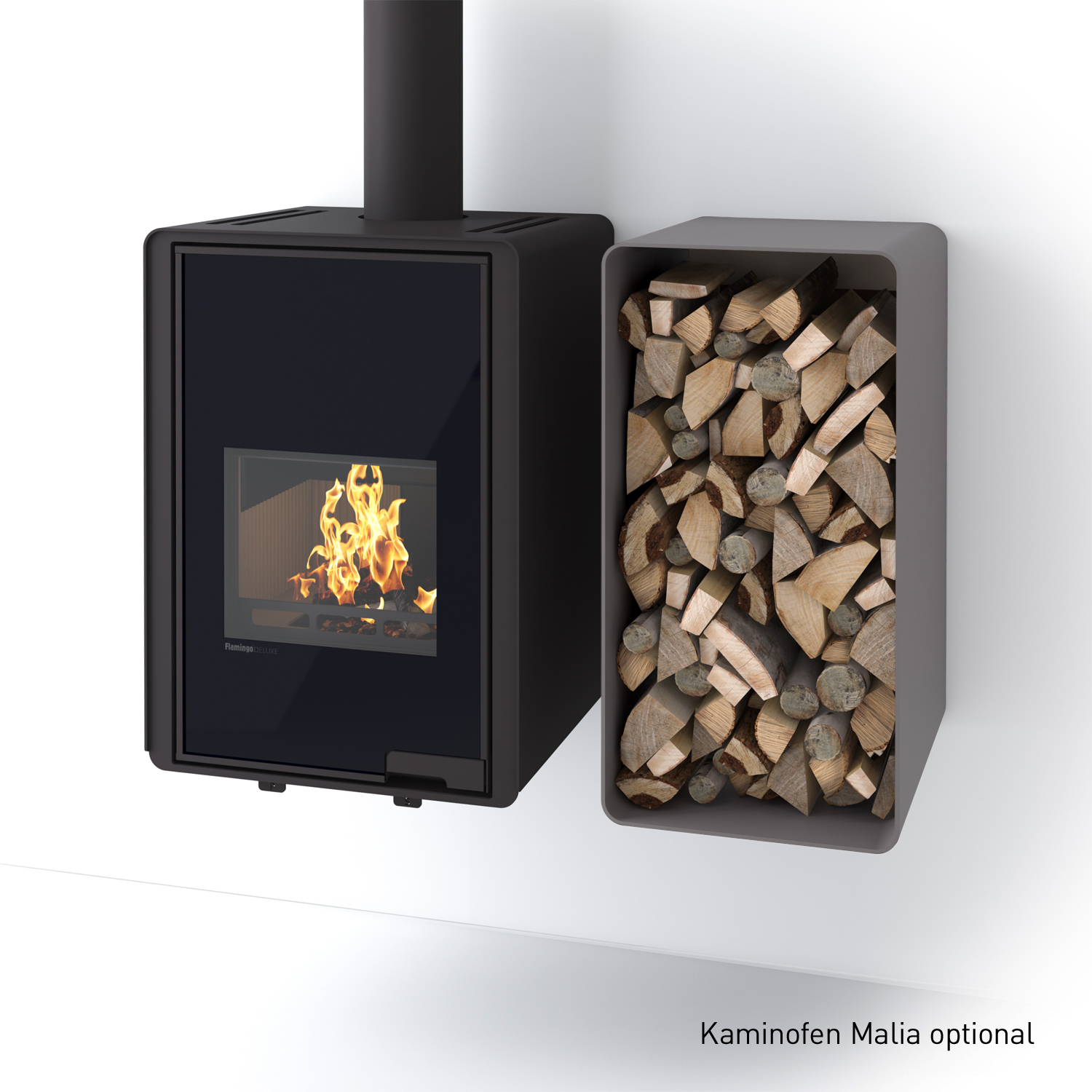 HS Flamingo Deluxe 1 Étagère en bois Gris