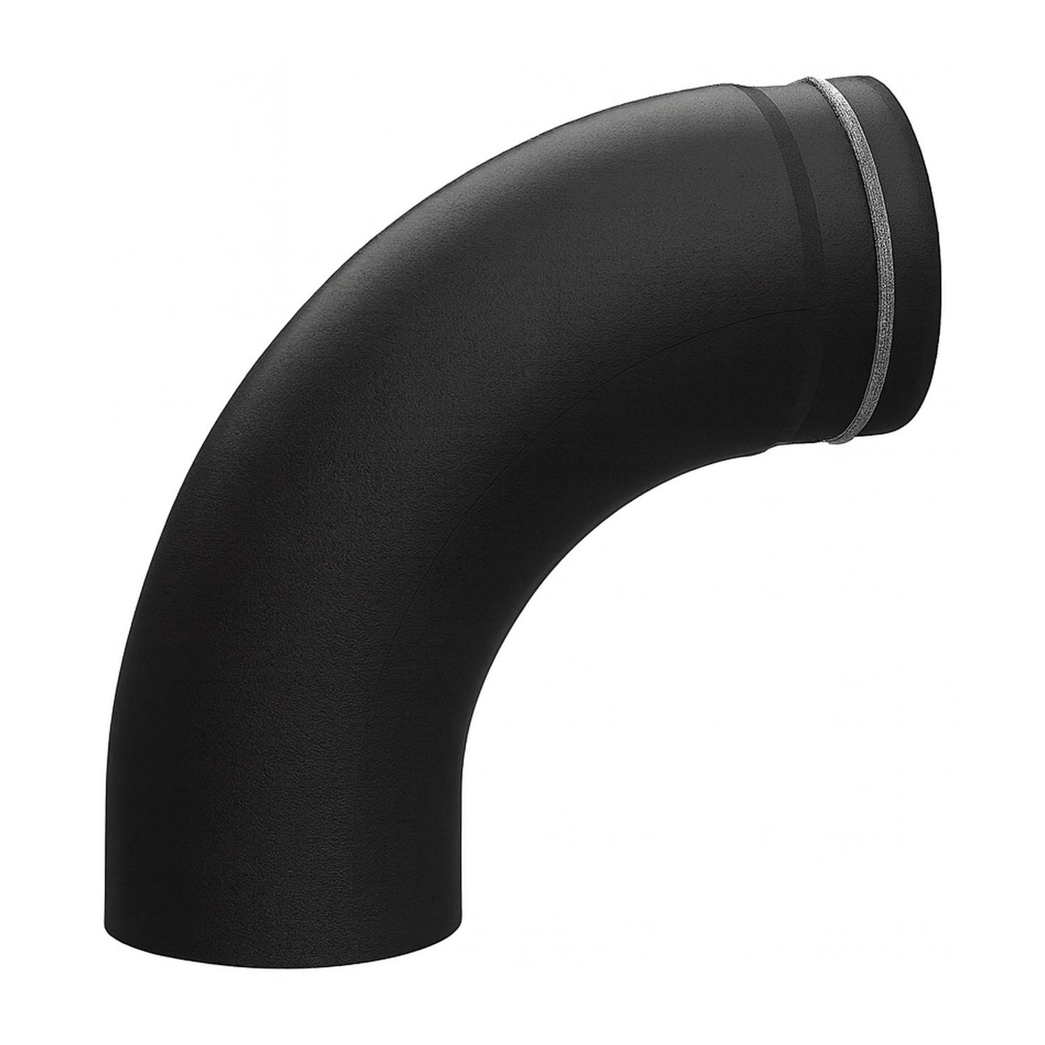 Raik Bogen LS diamètre 150/90° rétreint lisse noir