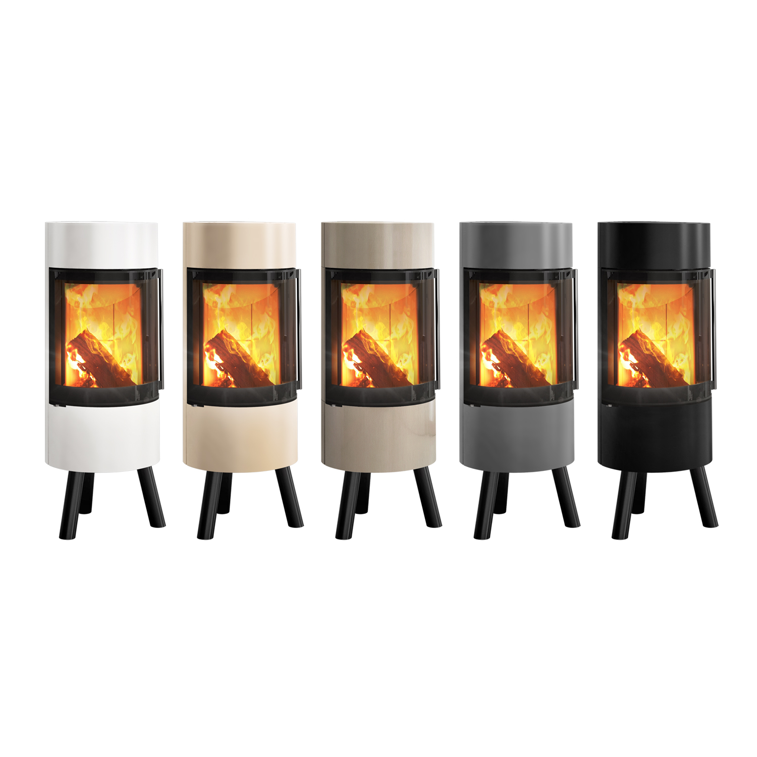 Spartherm Passo XS poêle à bois sur trépied Blanc