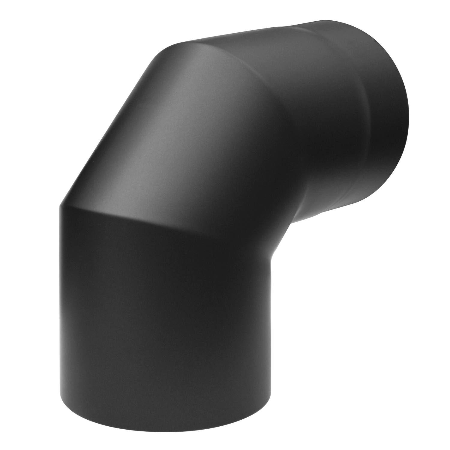 Coude de conduit de fumée Raik / Tuyau de poêle Izoker double paroi avec isolation, diamètre 150 mm, 90°, Noir Coude de conduit de fumée Raik / Tuyau de poêle Izoker double paroi avec isolation, diamètre 150 mm, 90°, Noir