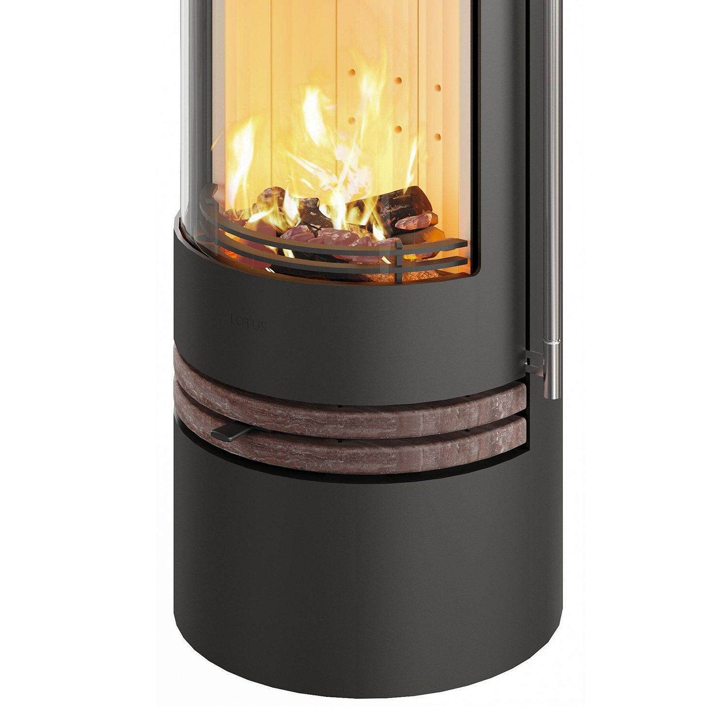 Lotus Orbis 2 poêle à bois Coffee Stone