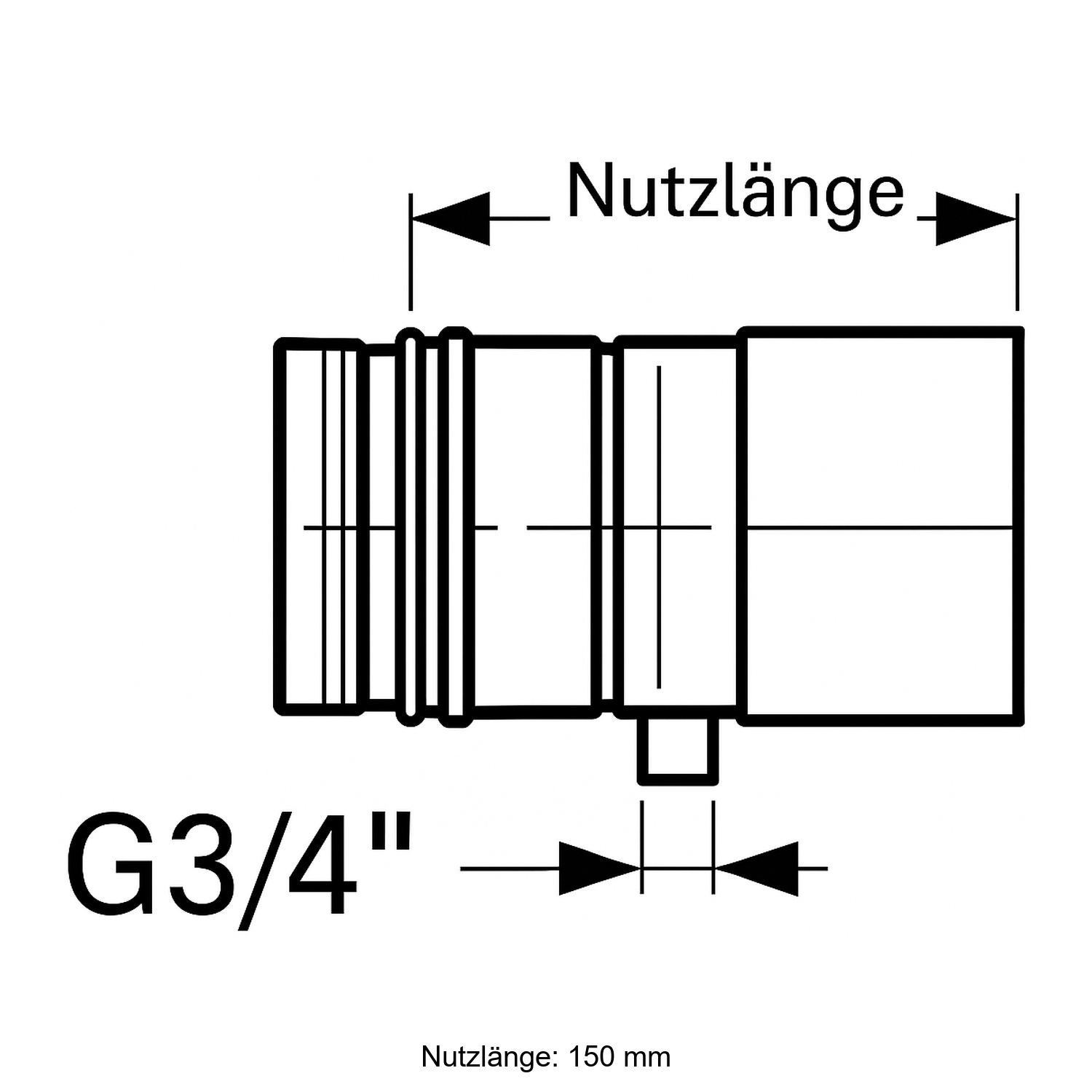 Schiedel PRIMA PLUS élément de tube 200mm Ø130 mm avec évacuation des condensats simple paroi mat