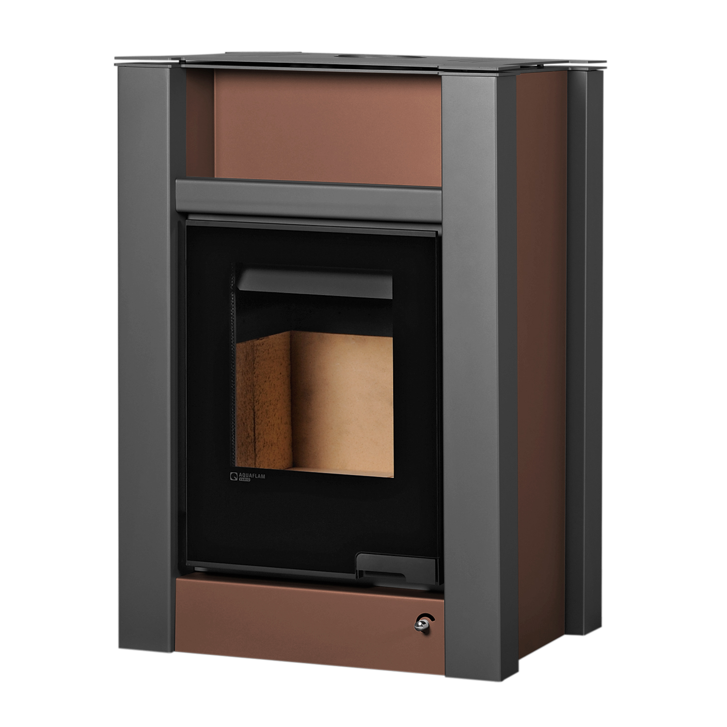 Poêle à bois Aquaflam Vario Lend Marron