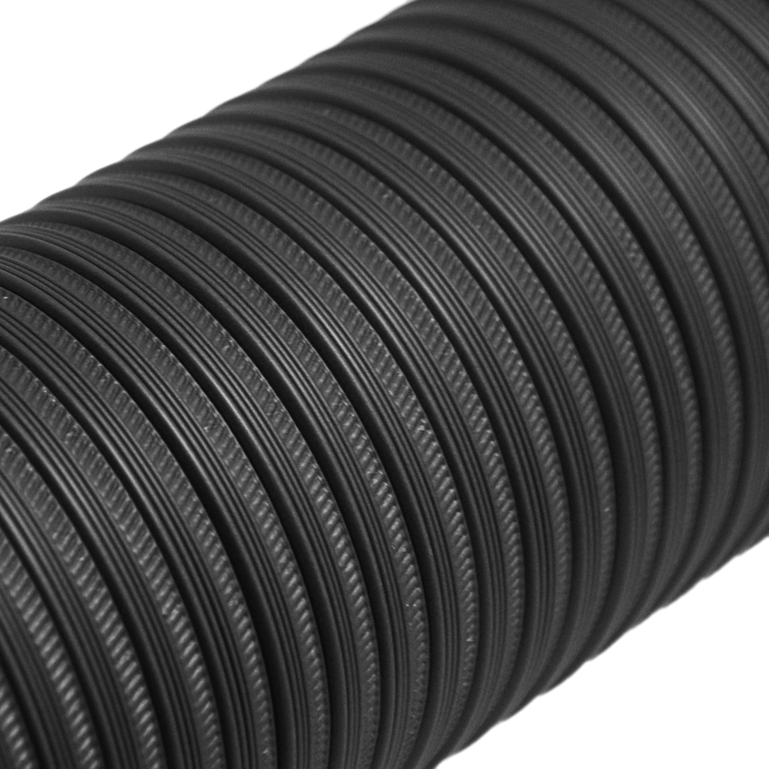 Raik Color Flex tuyau flexible en aluminium noir Ø 100 mm longueur 1,5 m, pour raccordement à l'air extérieur