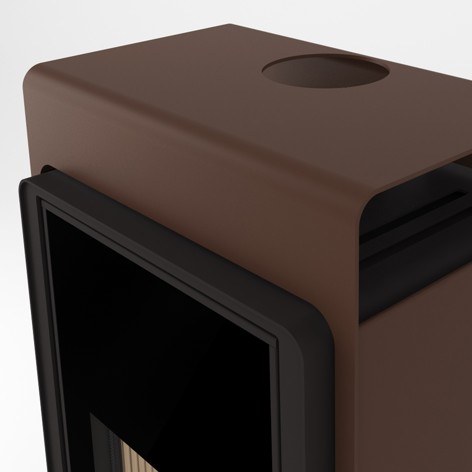 HS Flamingo Deluxe Singa Poêle à bois Marron