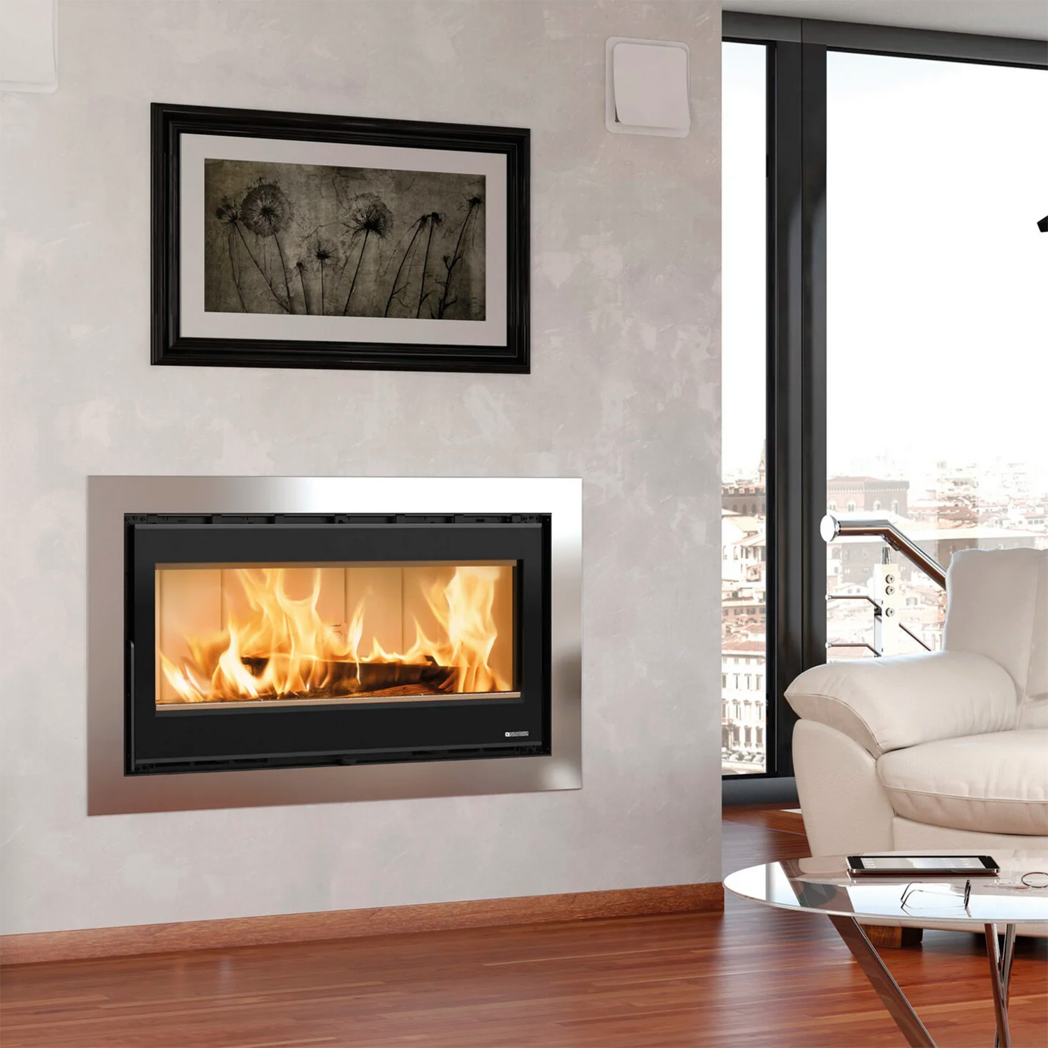 La Nordica Inserto 100 Wide 16 insert de cheminée à bois