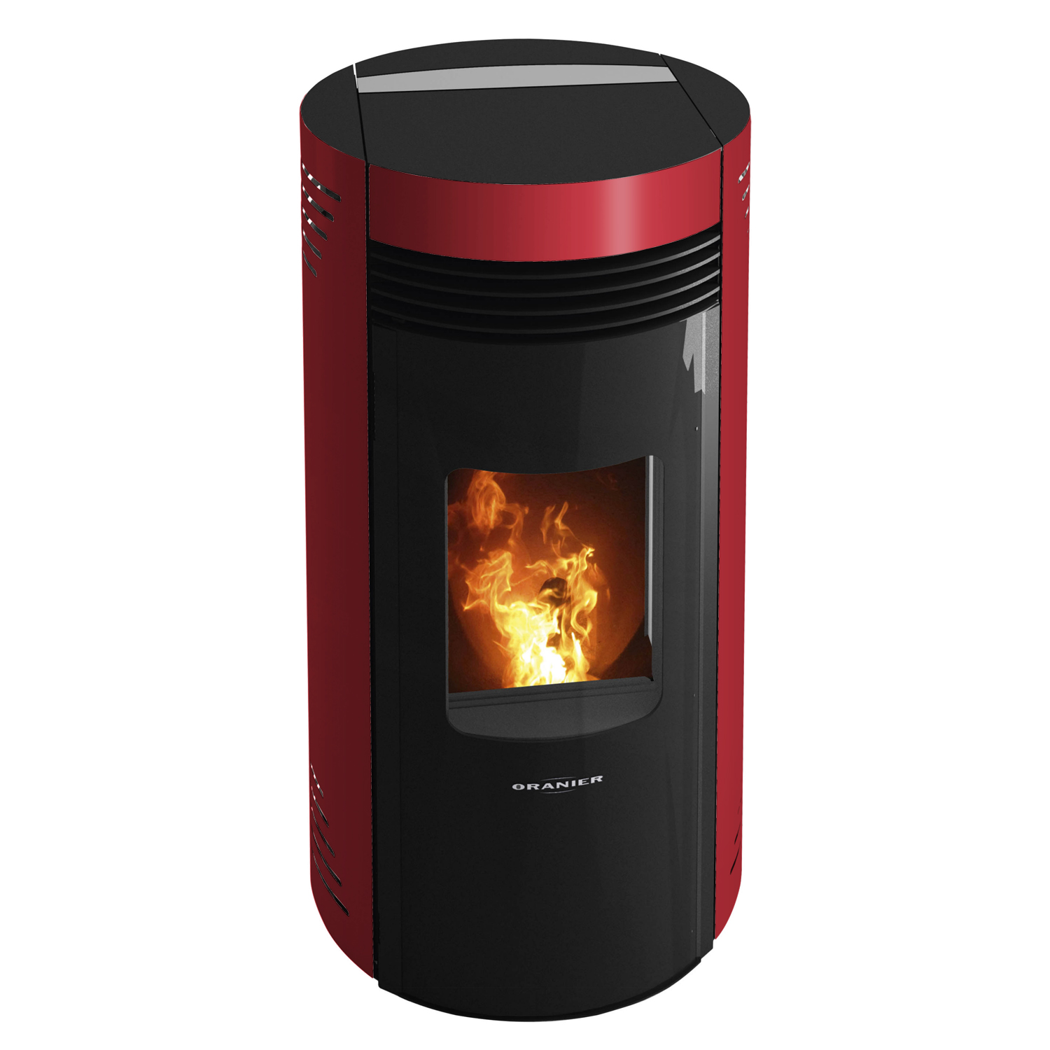 Oranier Sando 50 Poêle à granulés Rouge Bordeaux
