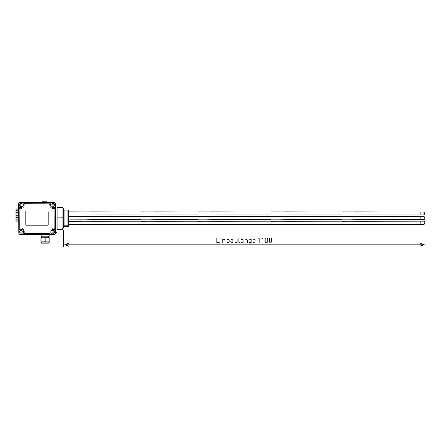 Résistance à visser / Cartouche chauffante ESH 12.00 - 12 kW - 1100 mm
