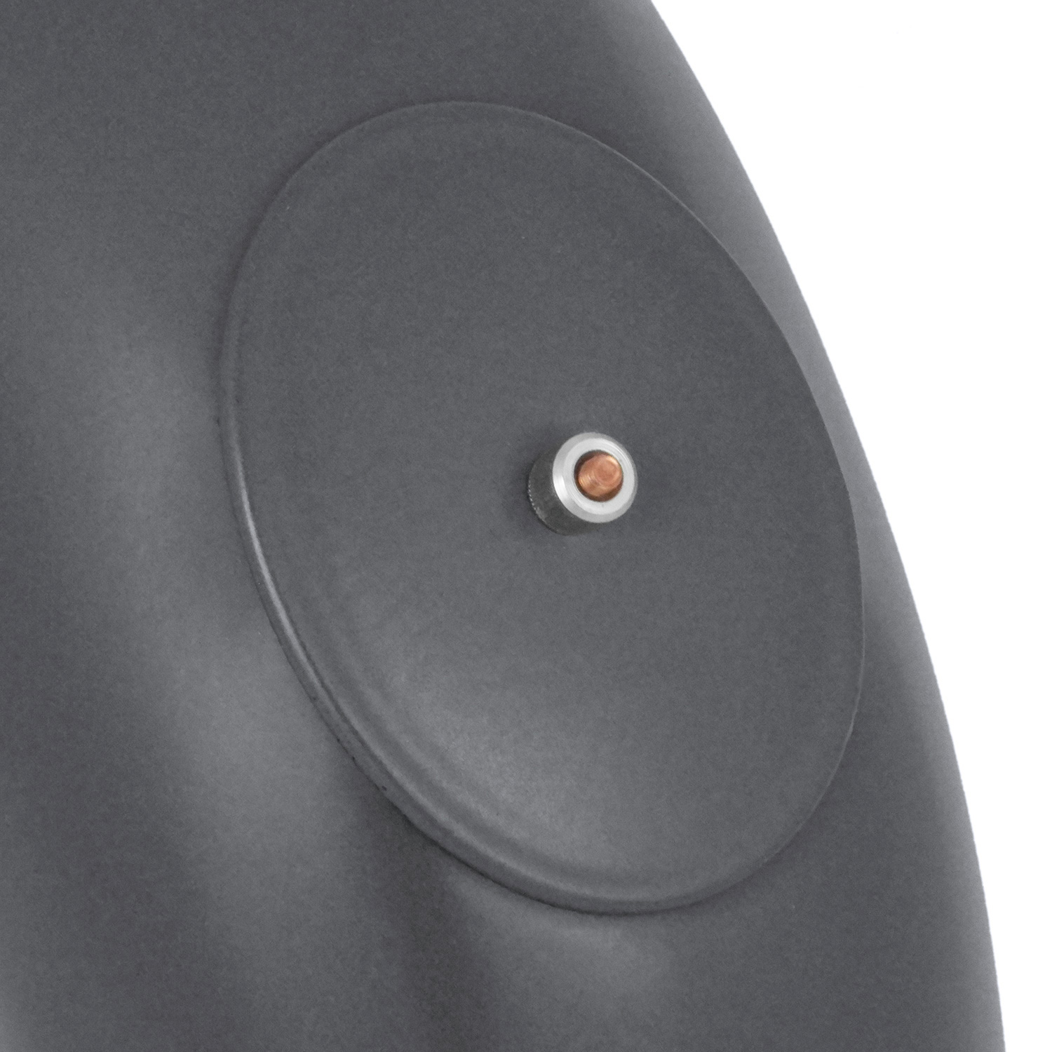 Coude de conduit de fumée / Coude de tuyau de poêle émaillé 150 mm - Coude lisse à 90° gris avec ouverture de nettoyage