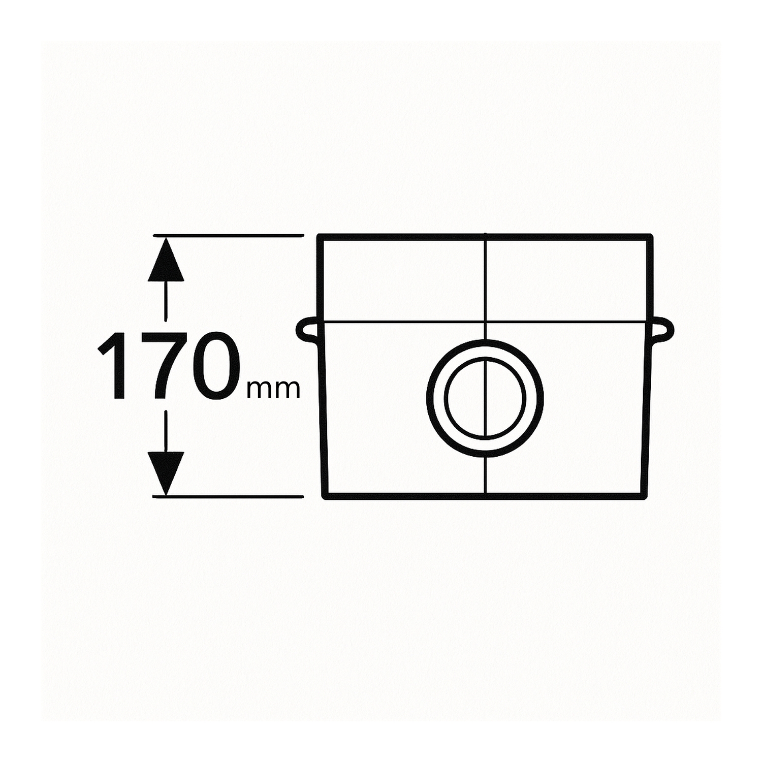 Schiedel pied pour PRIMA PLUS bac à condensats Ø150 mm avec évacuation en bas simple paroi mat