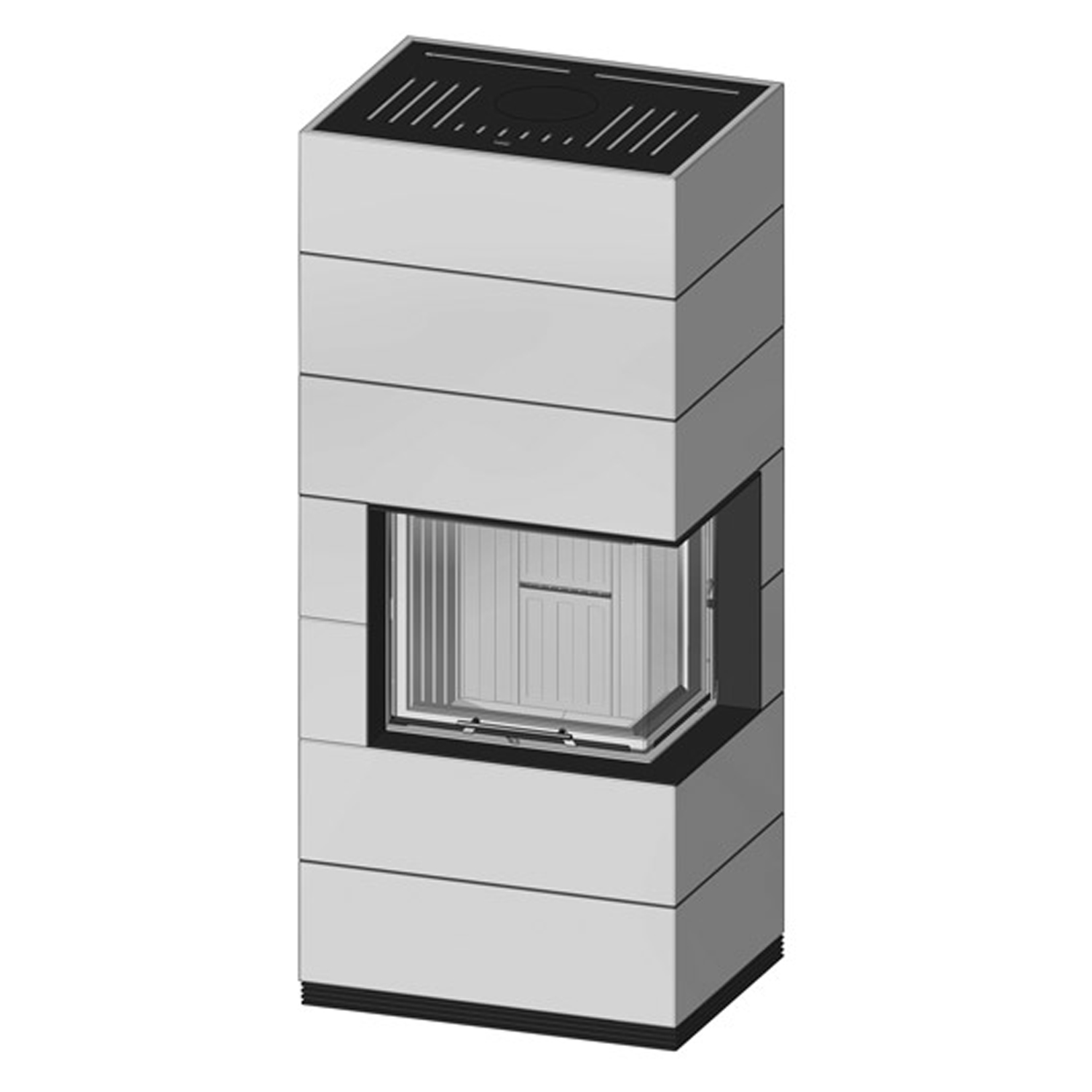 Spartherm kit de cheminée à bois bouilleur SIM 2/3 Varia 2L 55h-4S H2O béton fin