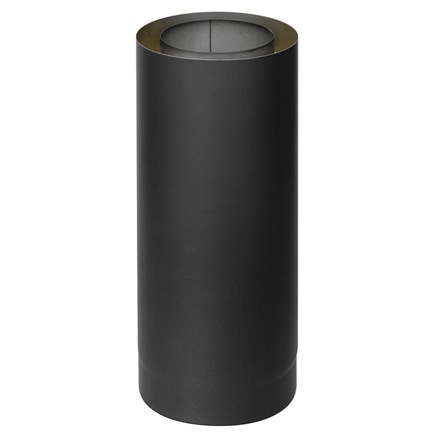 Tuyau de fumée / Tuyau de poêle Coltherm double paroi avec isolation, diamètre 150 mm, longueur 500 mm, noir Tuyau de fumée / Tuyau de poêle Coltherm double paroi avec isolation, diamètre 150 mm, longueur 500 mm, noir