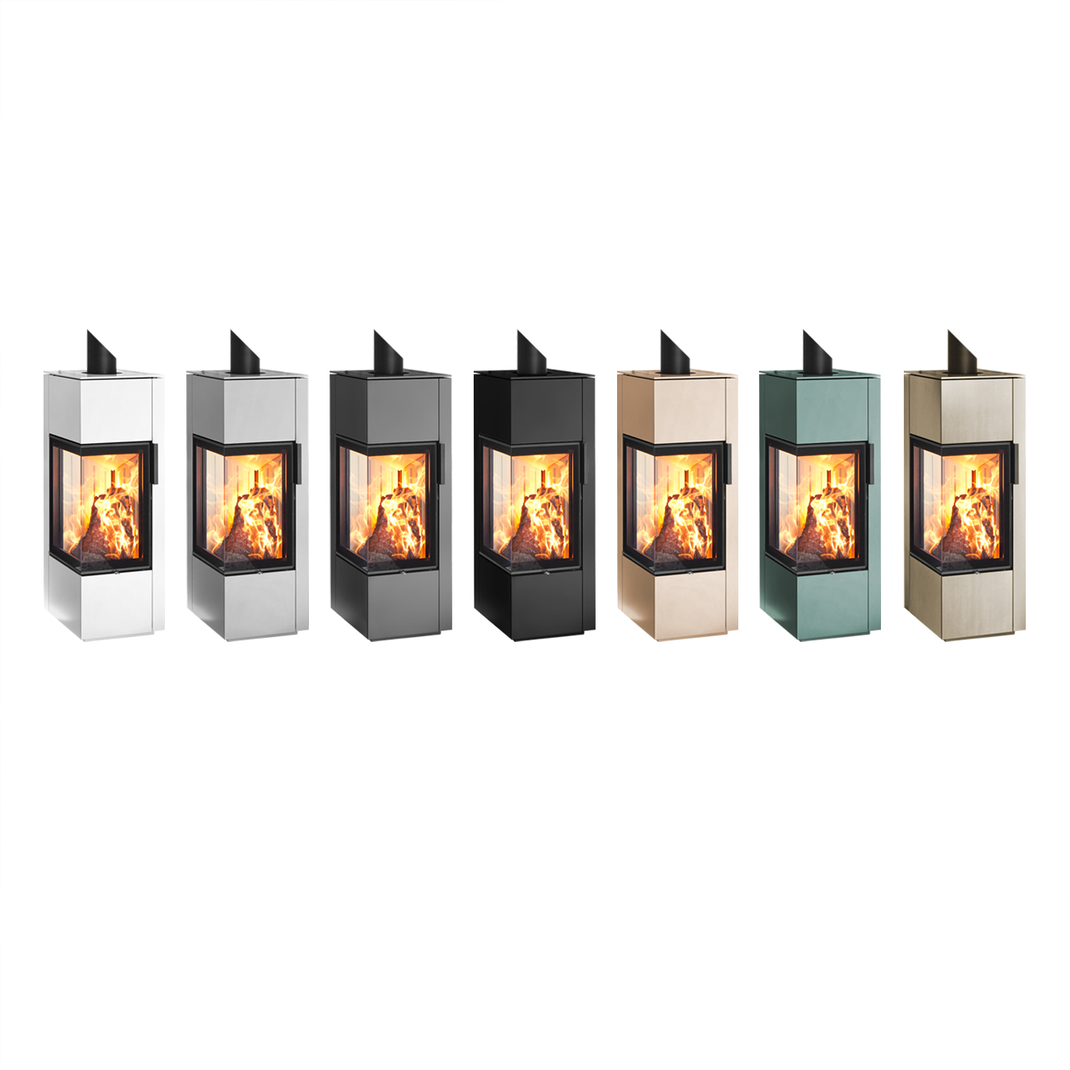 Spartherm Piko S acier Poêle à bois Blanc + 1 m³ de bois de chauffage gratuit