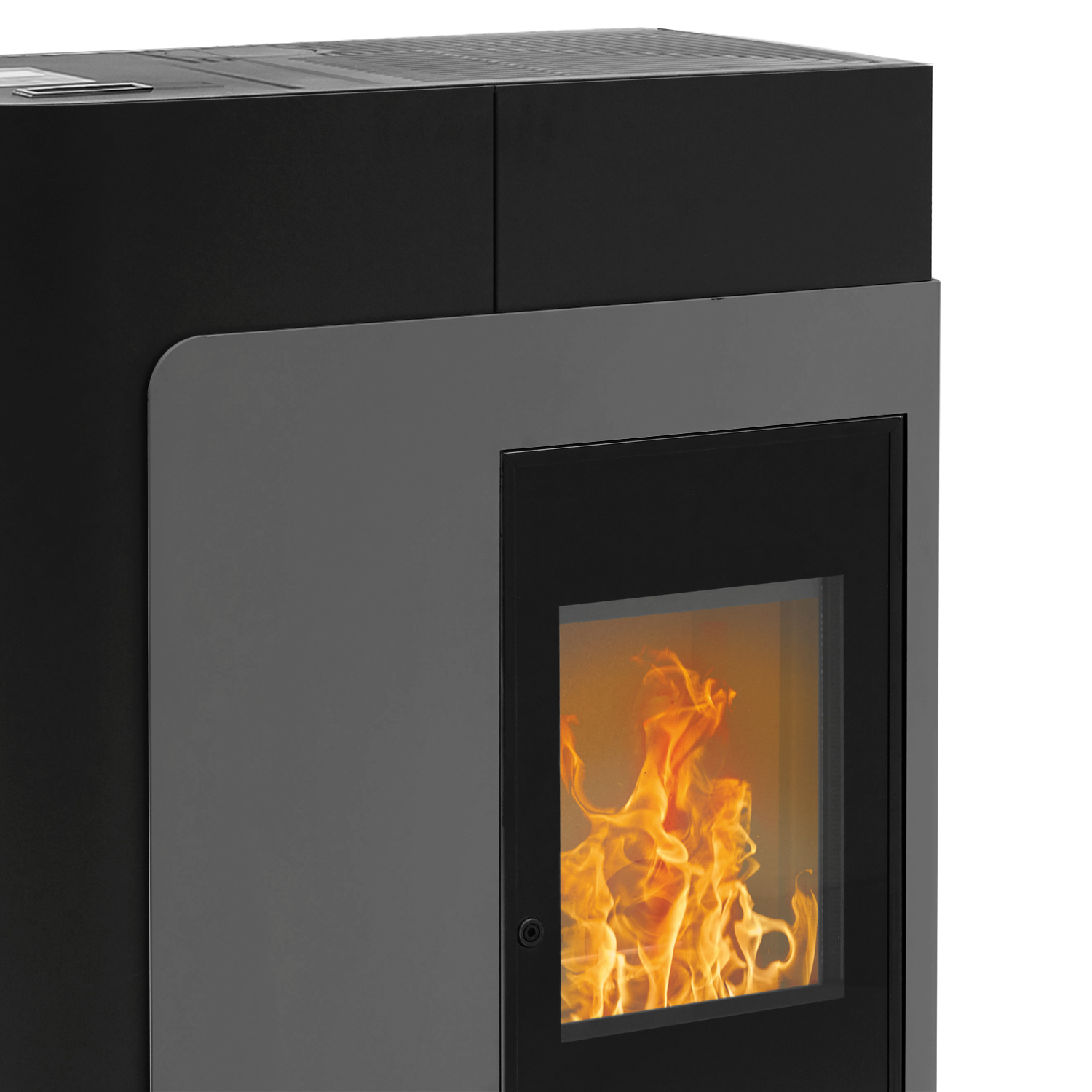 Haas+Sohn HSP 8 Home II 445.08 poêle à granulés Perl-Noir | Façade Perl-Gris