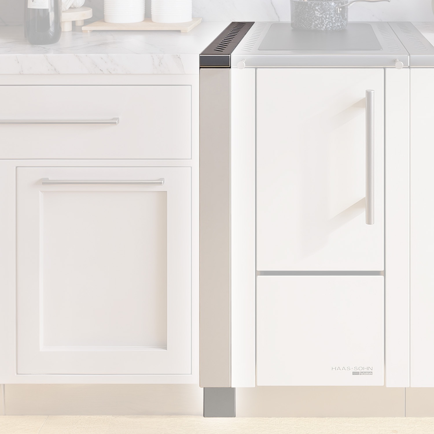 Haas+Sohn barre d'espacement HS 40 gauche, blanc
