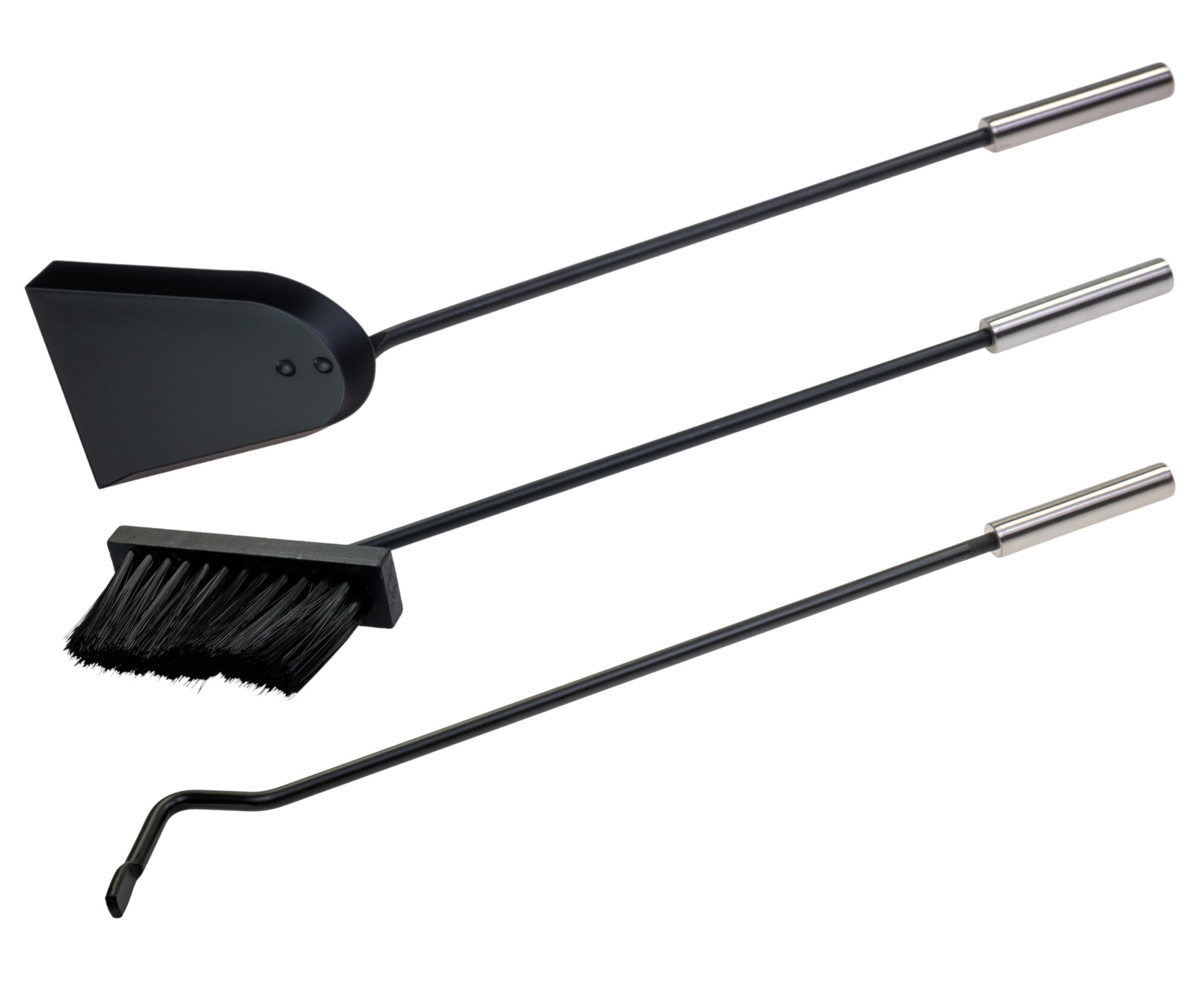 Raik Kaminbesteck Ludwig Set 4-teilig Schwarz