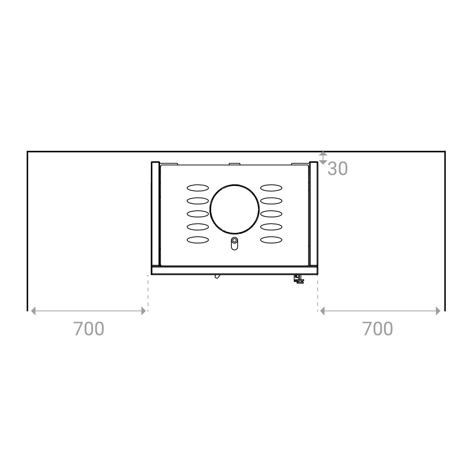 Poêle à bois Lotus Visto 3 en stéatite, évacuation des fumées par le haut