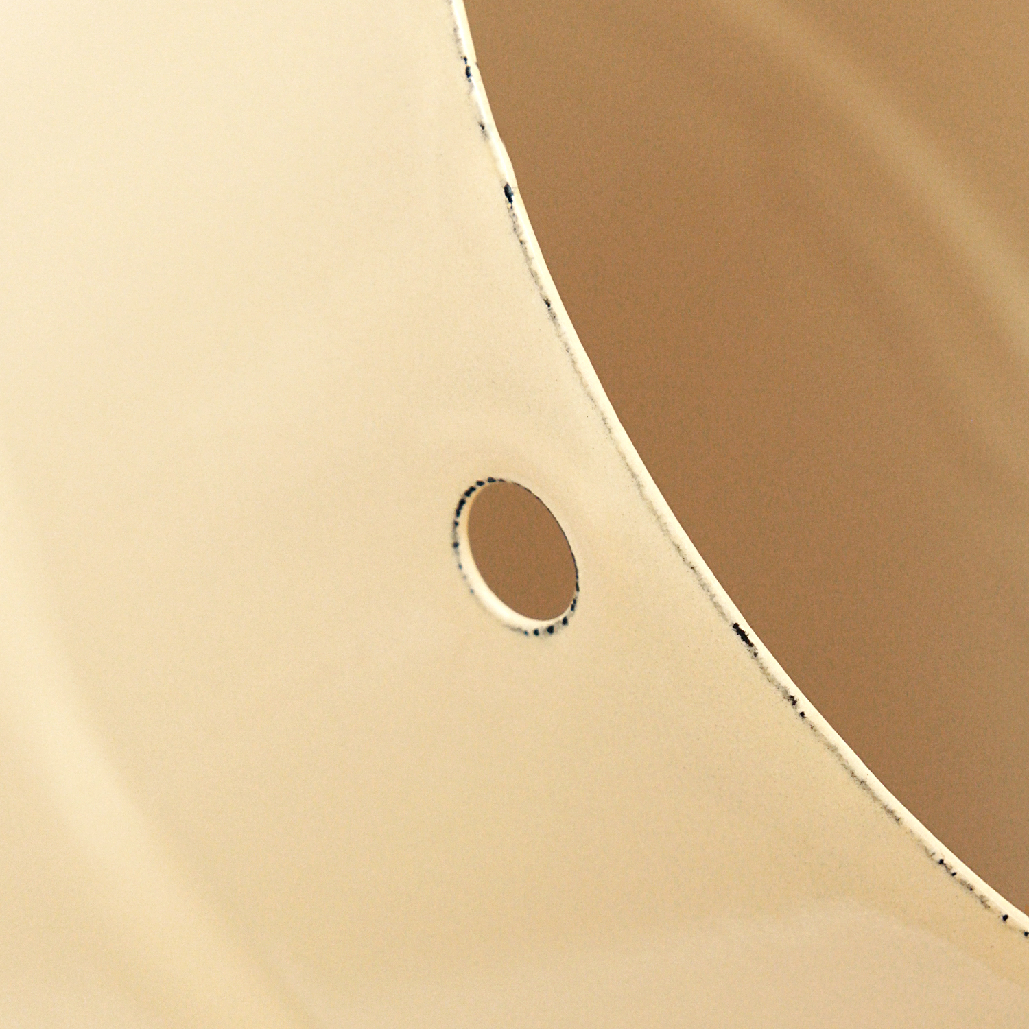 Coude de tuyau de poêle émaillé 120 mm - Coude à 90° nervuré ivoire