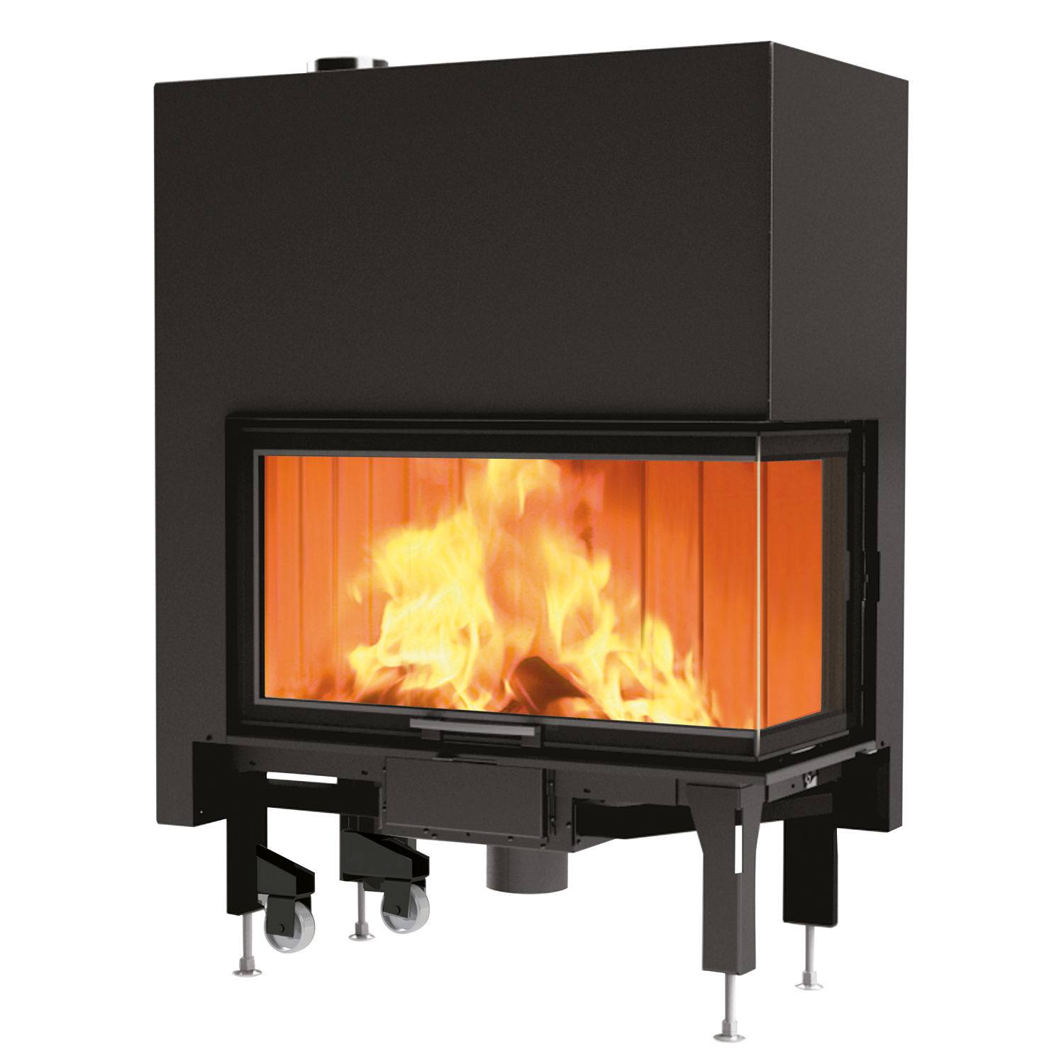 Edilkamin Windo2 95 insert de cheminée porte à gauche Edilkamin Windo2 95 insert de cheminée porte à gauche